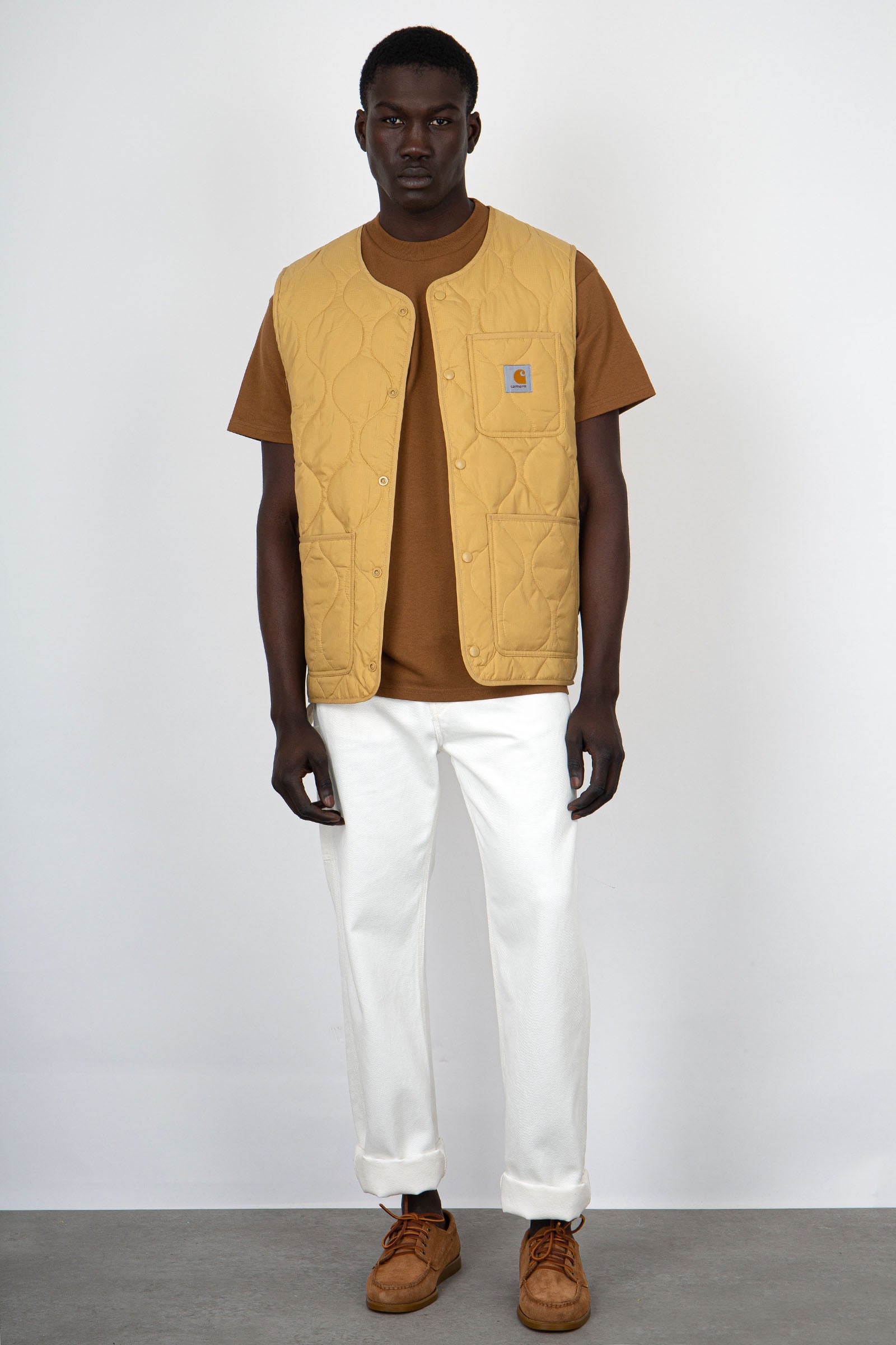 Carhartt WIP Short Sleeve Field Pocket Cotton Brown T-Shirt - 5