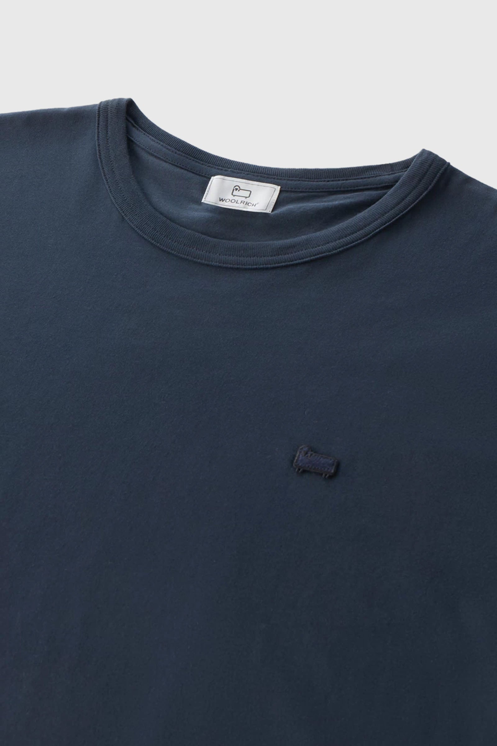 Woolrich T-shirt Sheep In Puro Cotone Blu Uomo - 6