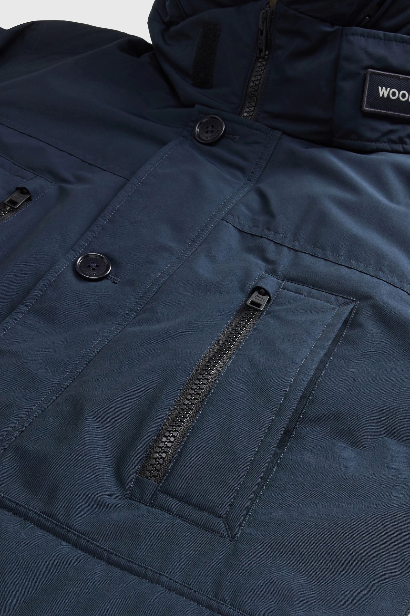 Woolrich Arctic Parka Evolution In Ramar Cloth Blu Uomo - 8