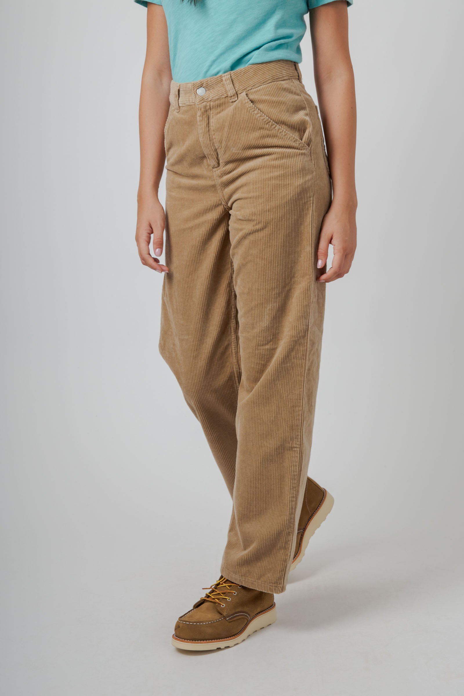 Carhartt Wip W' Simple Pant Corduroy Beige Donna - 5