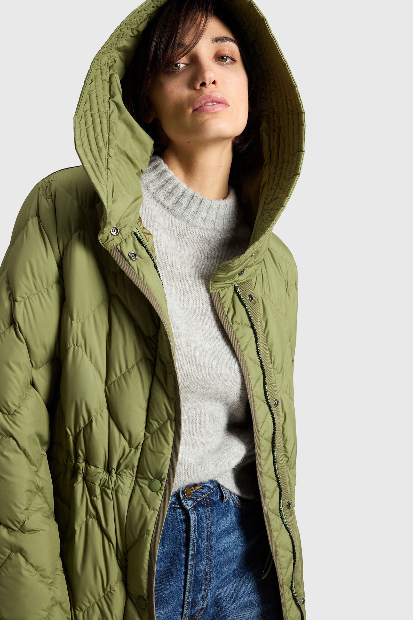 Woolrich Parka Heritage Con Cappuccio Verde Militare Donna - 2