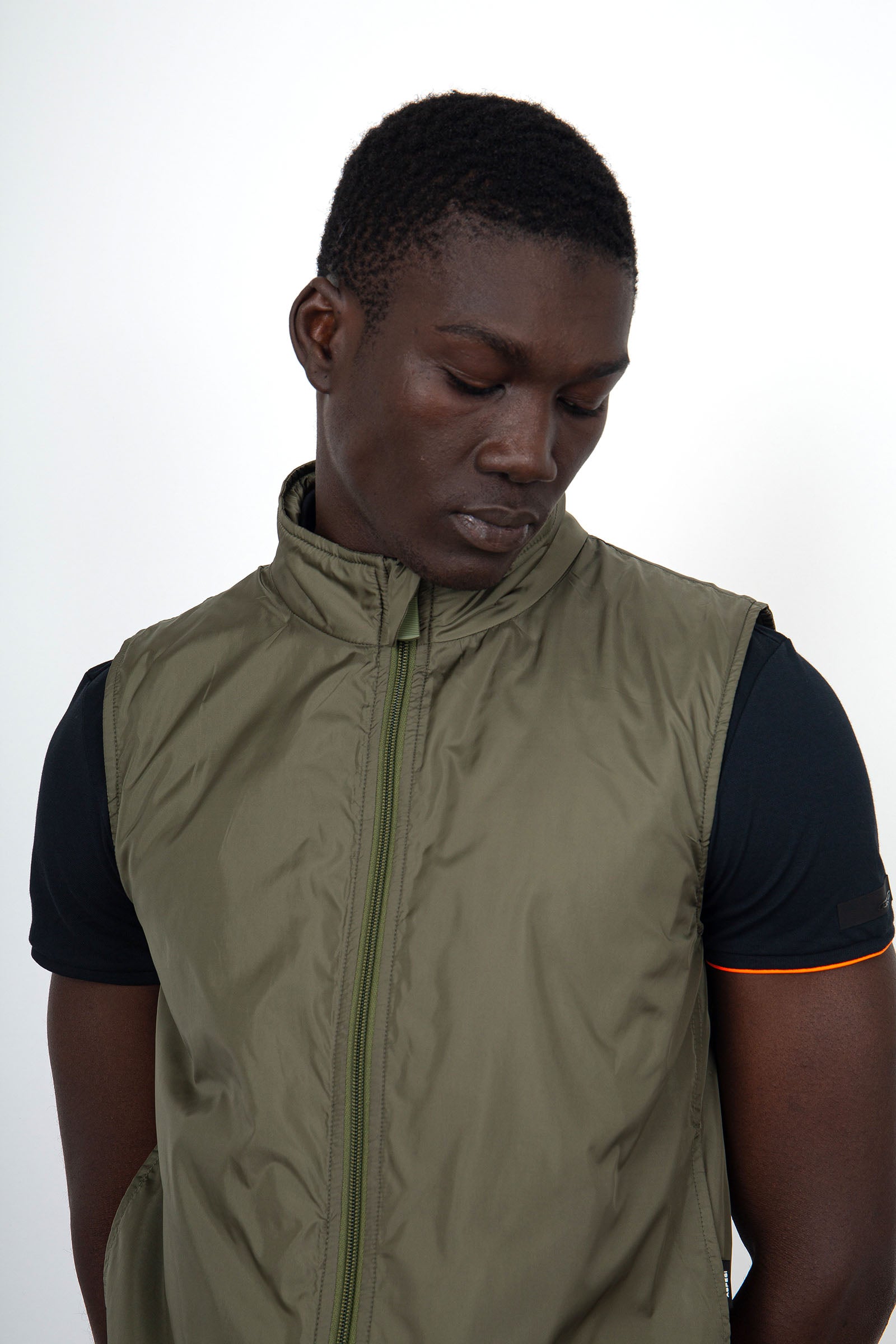 Aspesi Gilet Vernes Verde Militare Uomo - 2