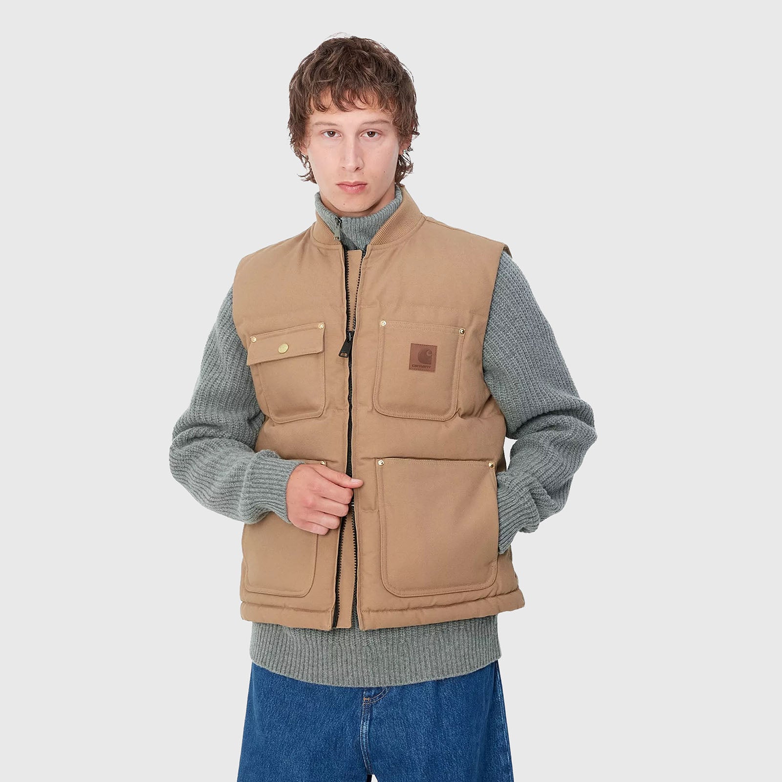 Carhartt Wip Rayley Vest Beige Uomo - 8