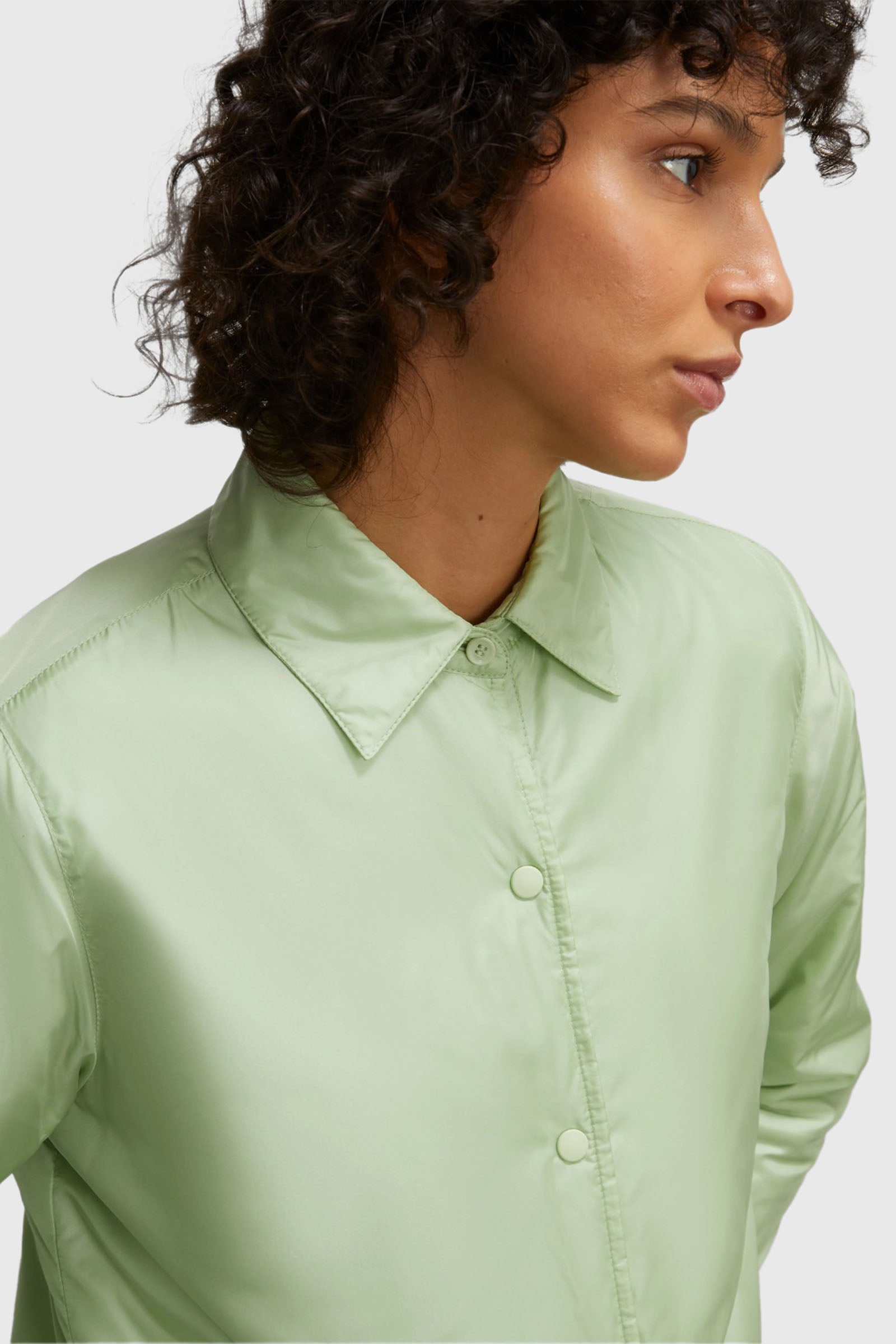 Aspesi Camicia Glue In Nylon Verde Menta Donna - 2
