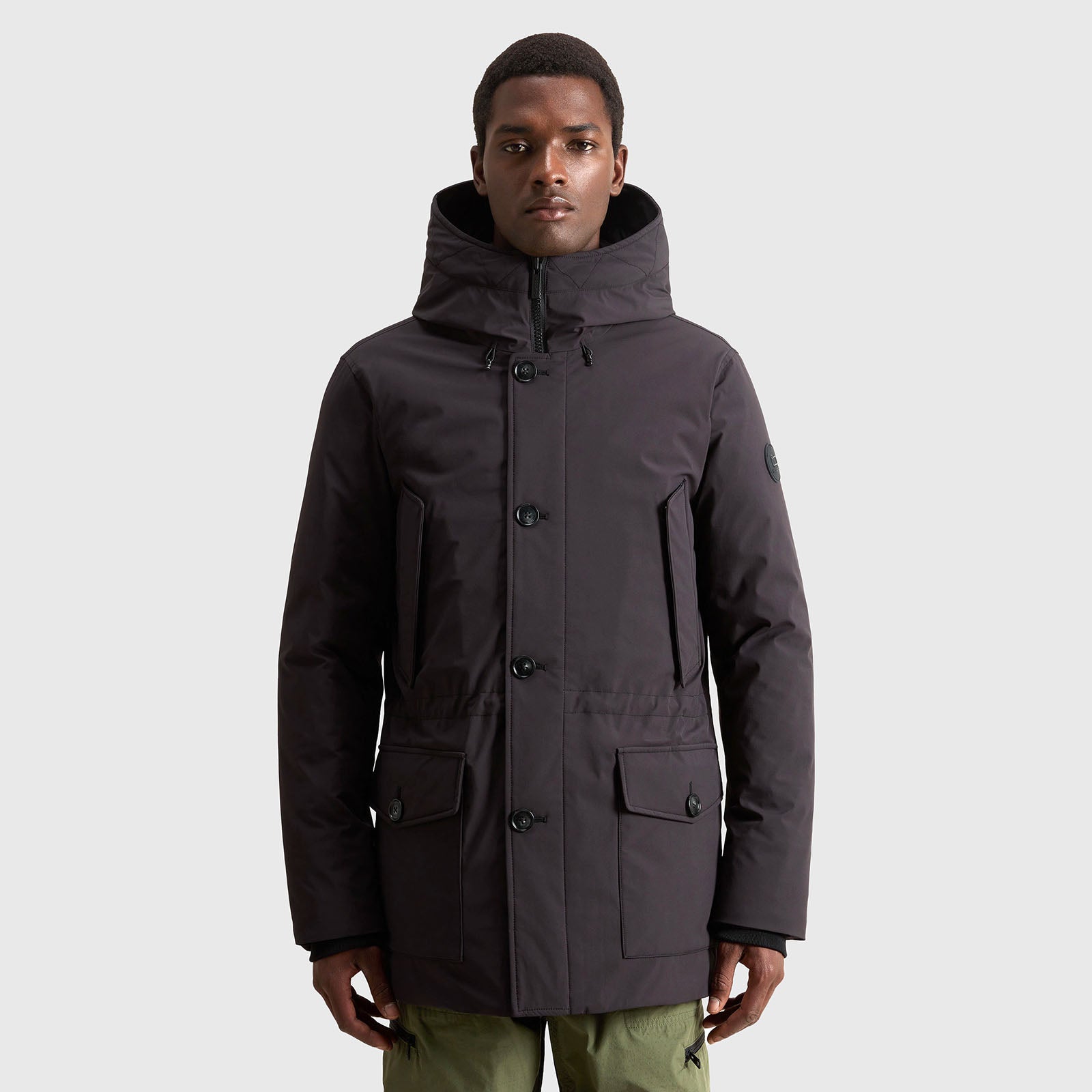 Woolrich Arctic Stretch Down Parka Nero Uomo - 11