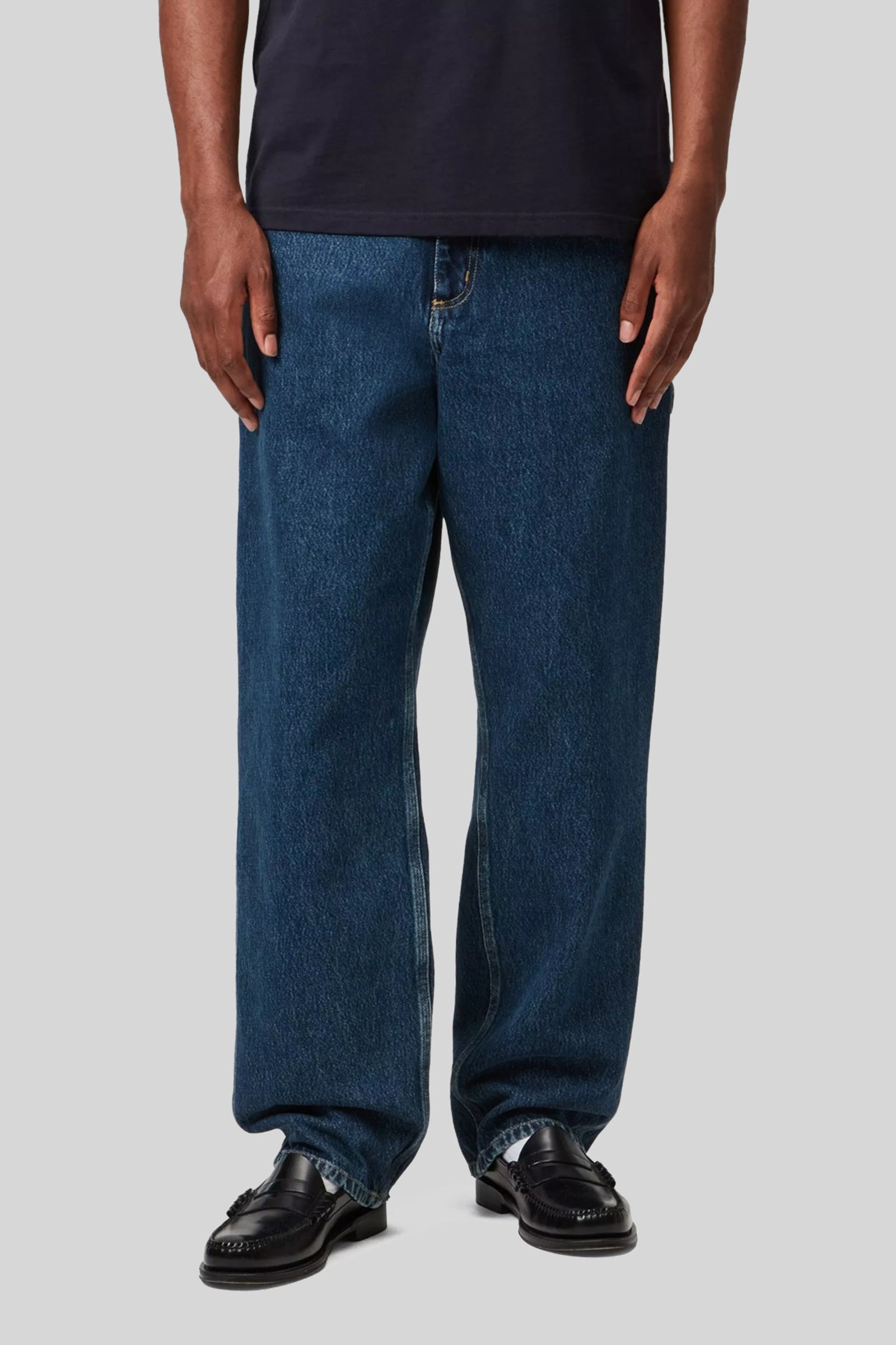 Carhartt Wip Single Knee Pant Blu Medio Uomo - 2