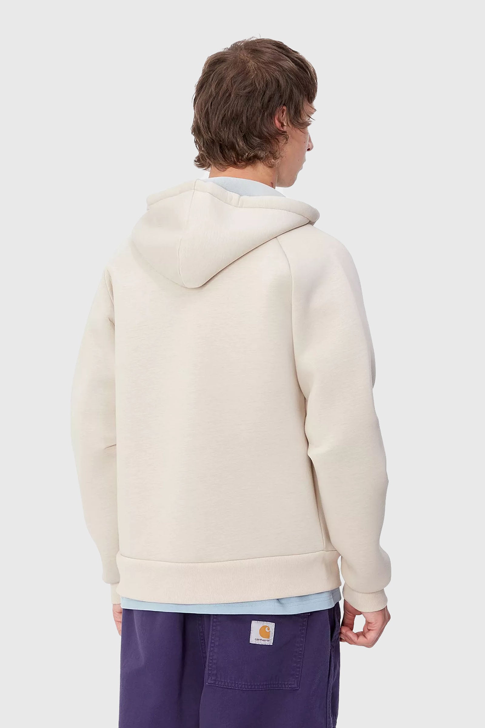 Carhartt Wip Car-lux Hooded Jacket Beige Chiaro Uomo - 3