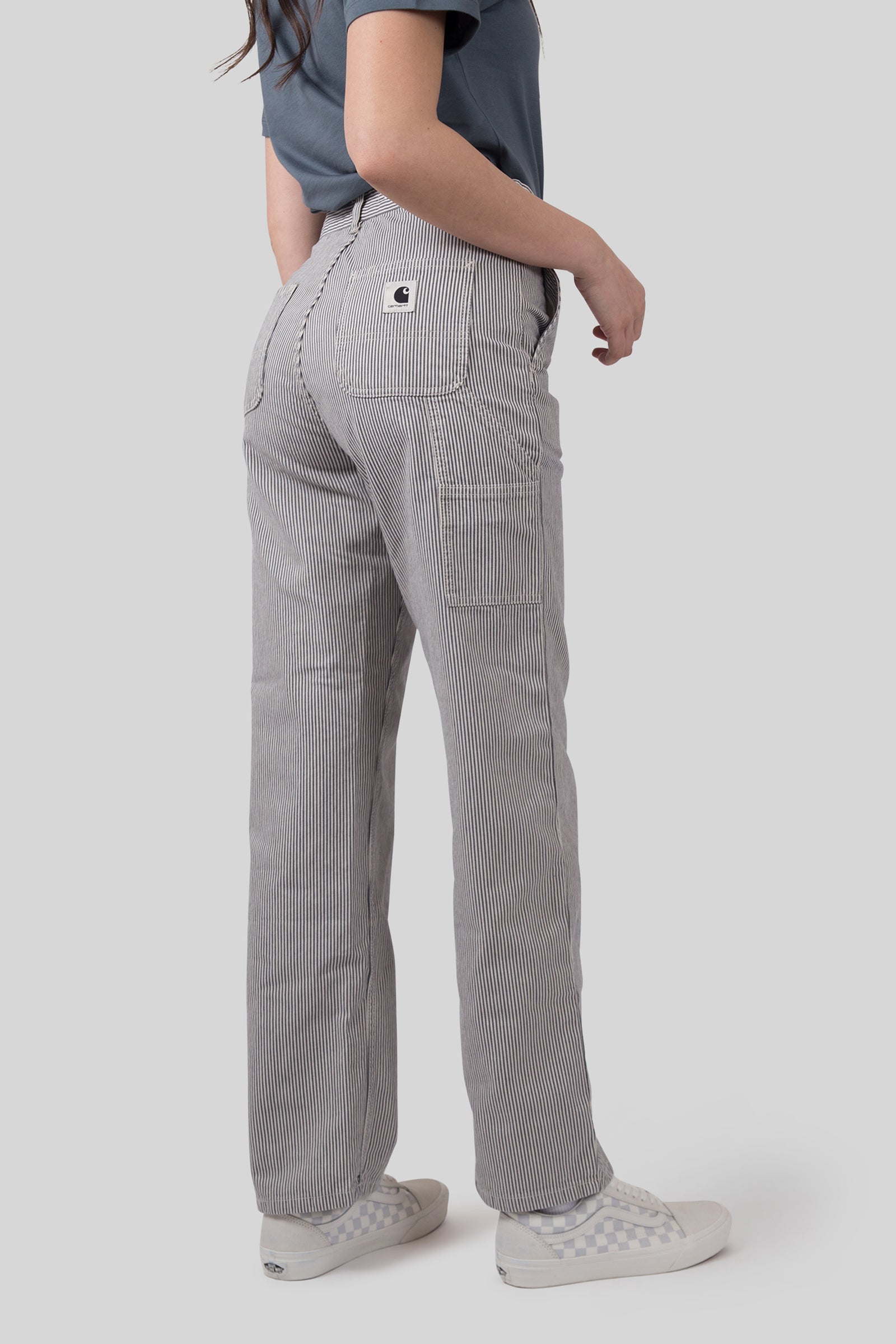 Carhartt Wip W' Mercer Pant Stripe Bianco/grigio Donna - 5