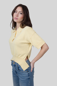 Erika Cavallini Polo Barbara Giallo Donna erika cavallini