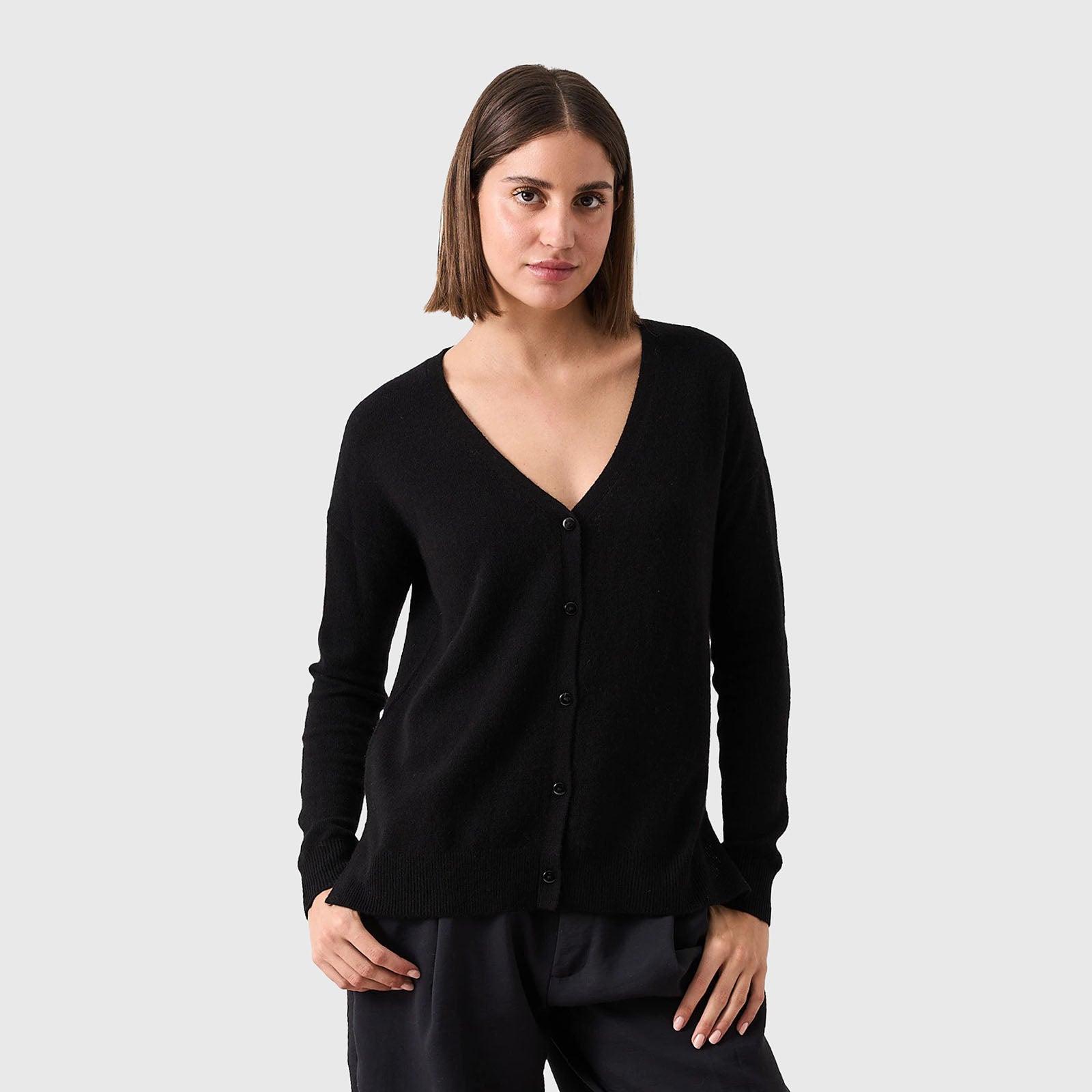 Absolut Cashmere Cardigan Antigone Nero Donna - 5