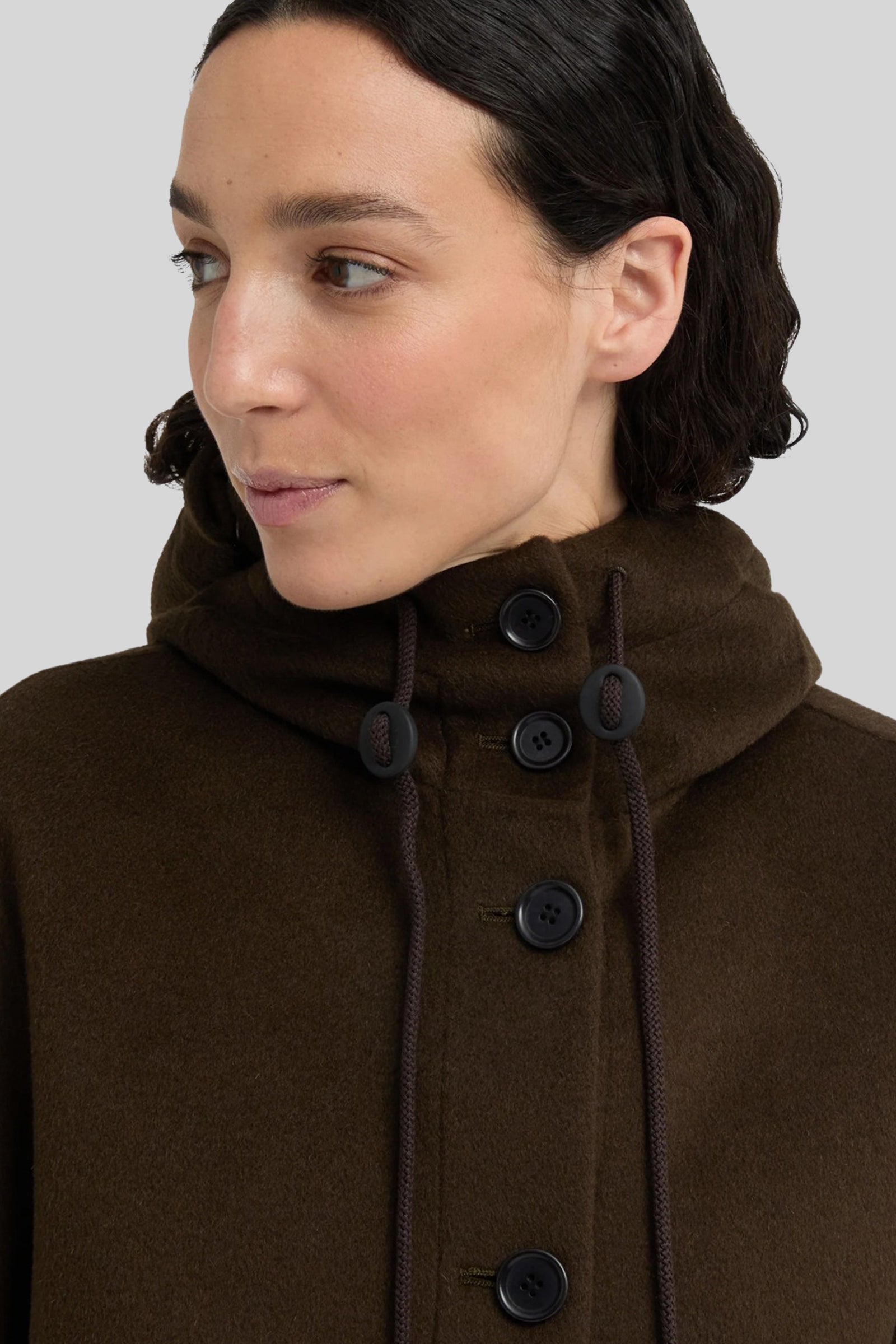 Aspesi Parka In Lana Marrone Donna - 2