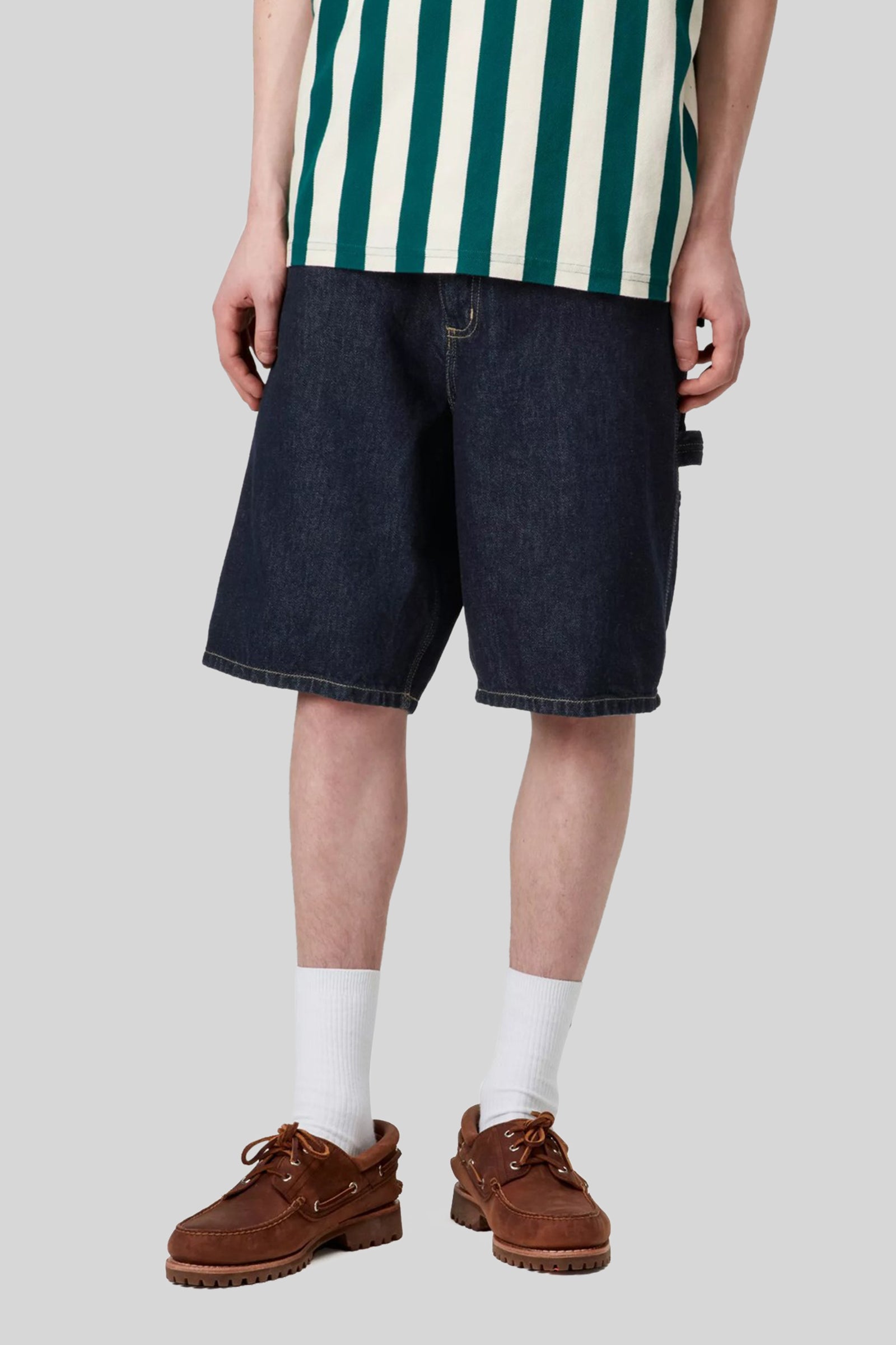 Carhartt Wip Single Knee Short Blu Scuro Uomo - 3
