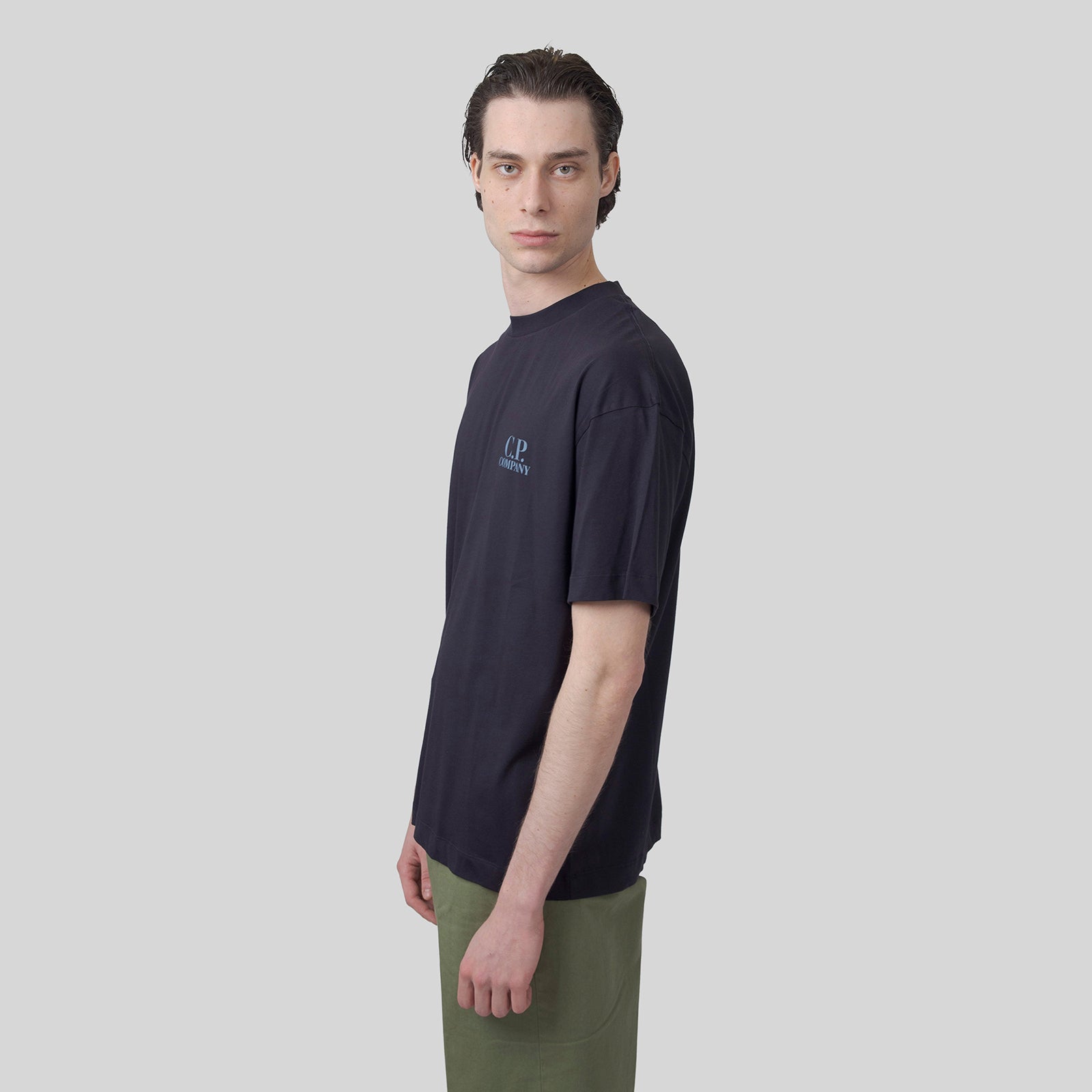 C.p. Company T-shirt 30/1 Jersey Printed Graphics Blu Uomo - 7
