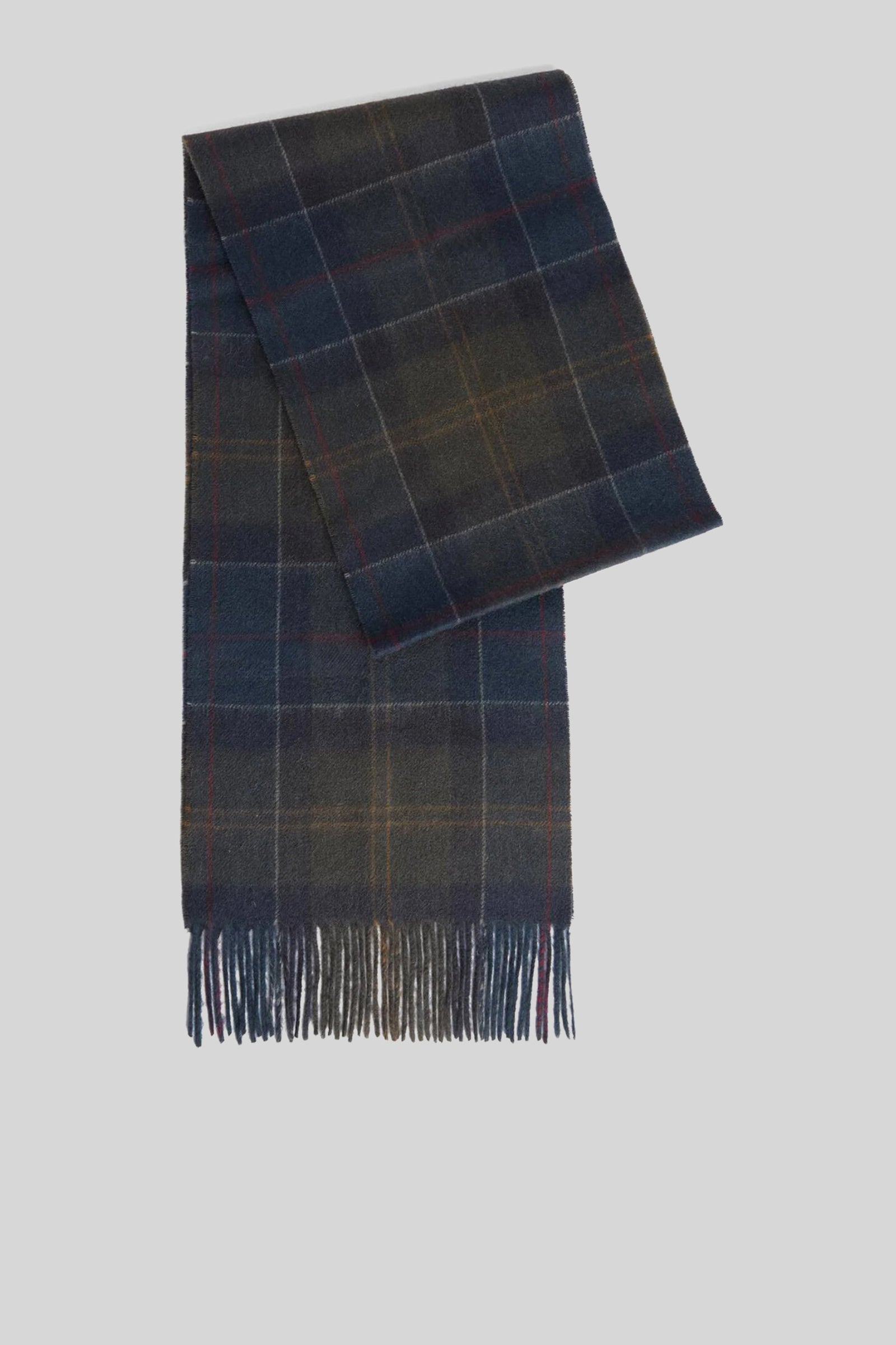 Barbour Sciarpa Tartan Blu Unisex - 1