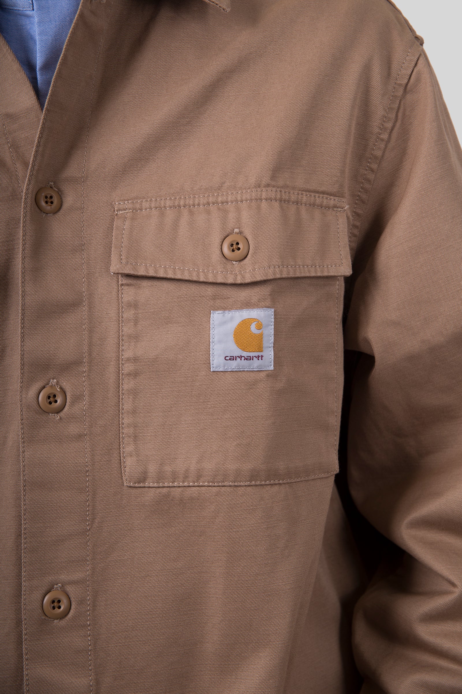 Carhartt Wip Kelly Shirt Jac Beige Uomo - 7