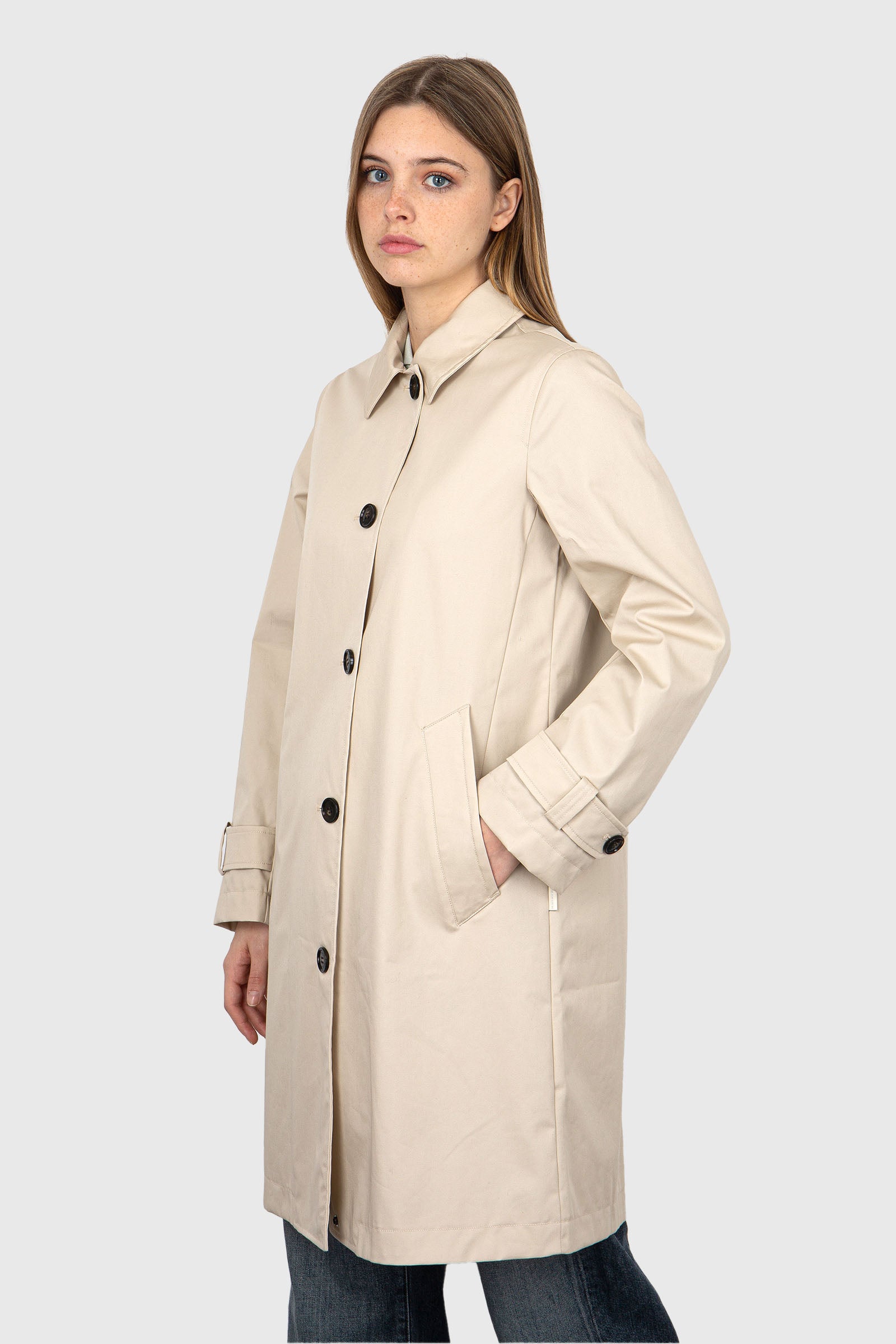 Woolrich Trench Havice Synthetic Beige Light - 3