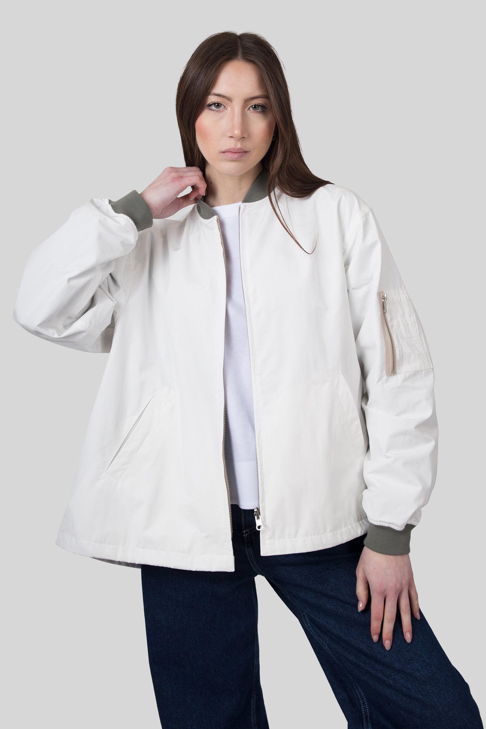 Department Five Bomber Over Train Bianco/verde Donna - 5