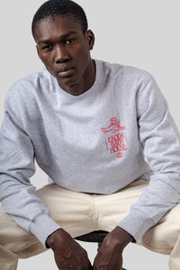 Edwin Ekoda Bath House Sweat Grigio Chiaro Uomo edwin