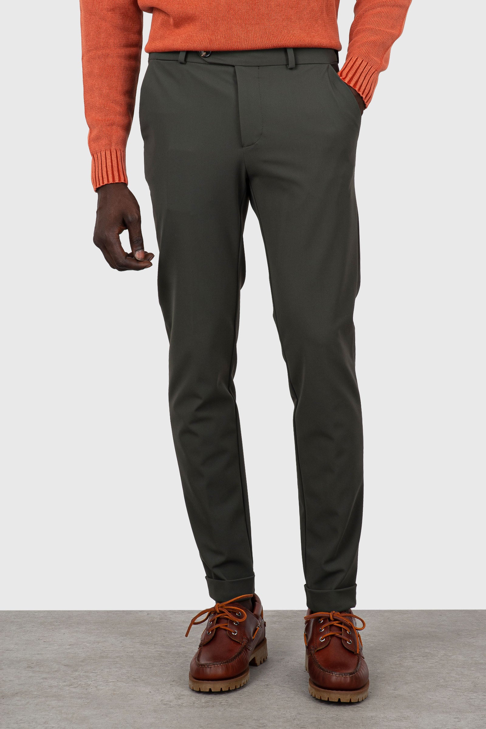 Rrd Winter Chino Pant Verde Uomo - 1