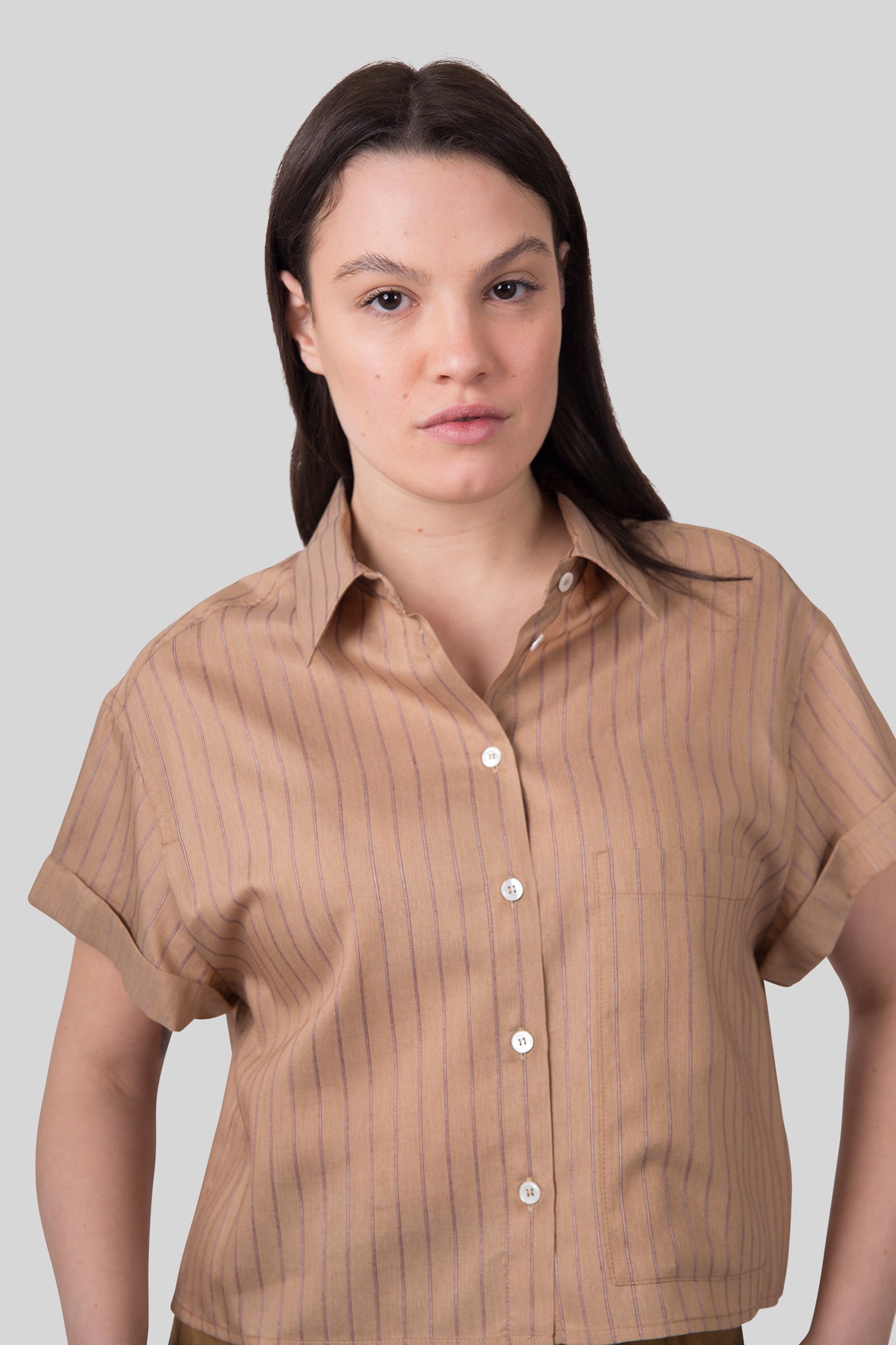 Tela Camicia Rocky Biscotto Donna - 1