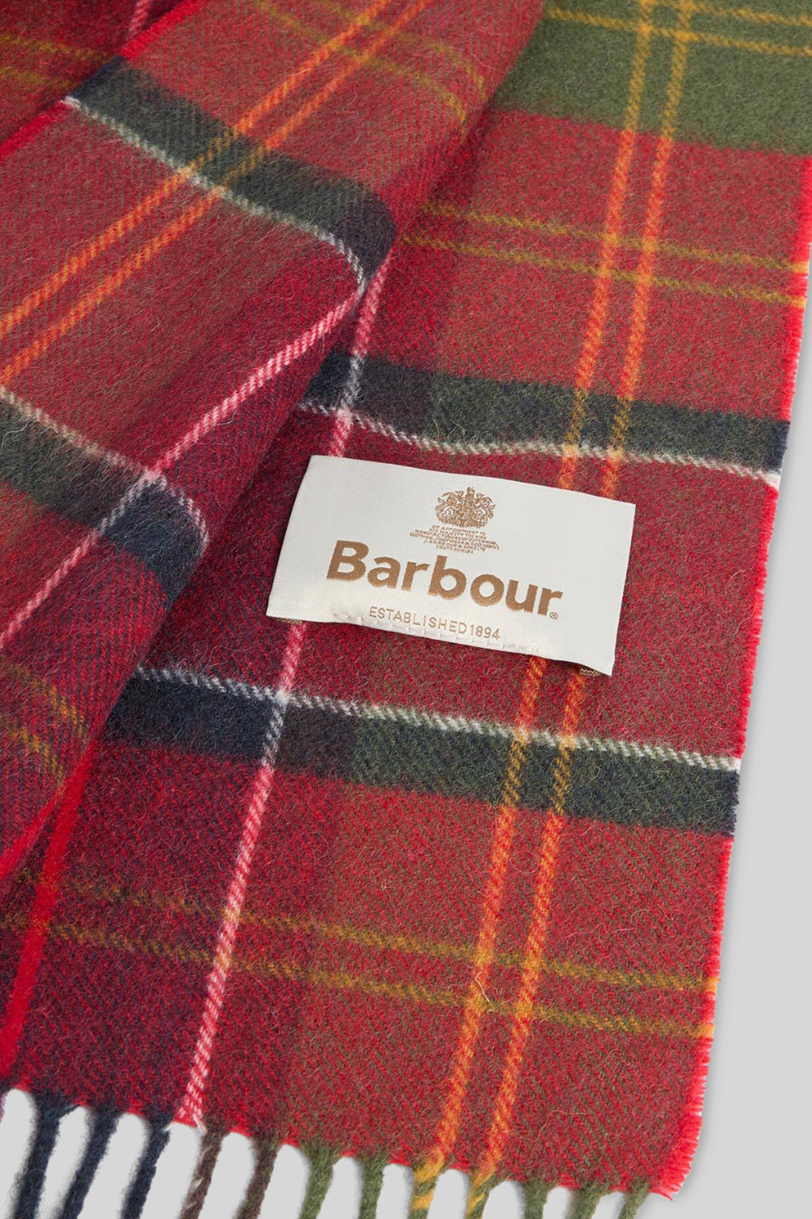 Barbour Sciarpa Serena Tartan Rosso/verde Unisex - 2