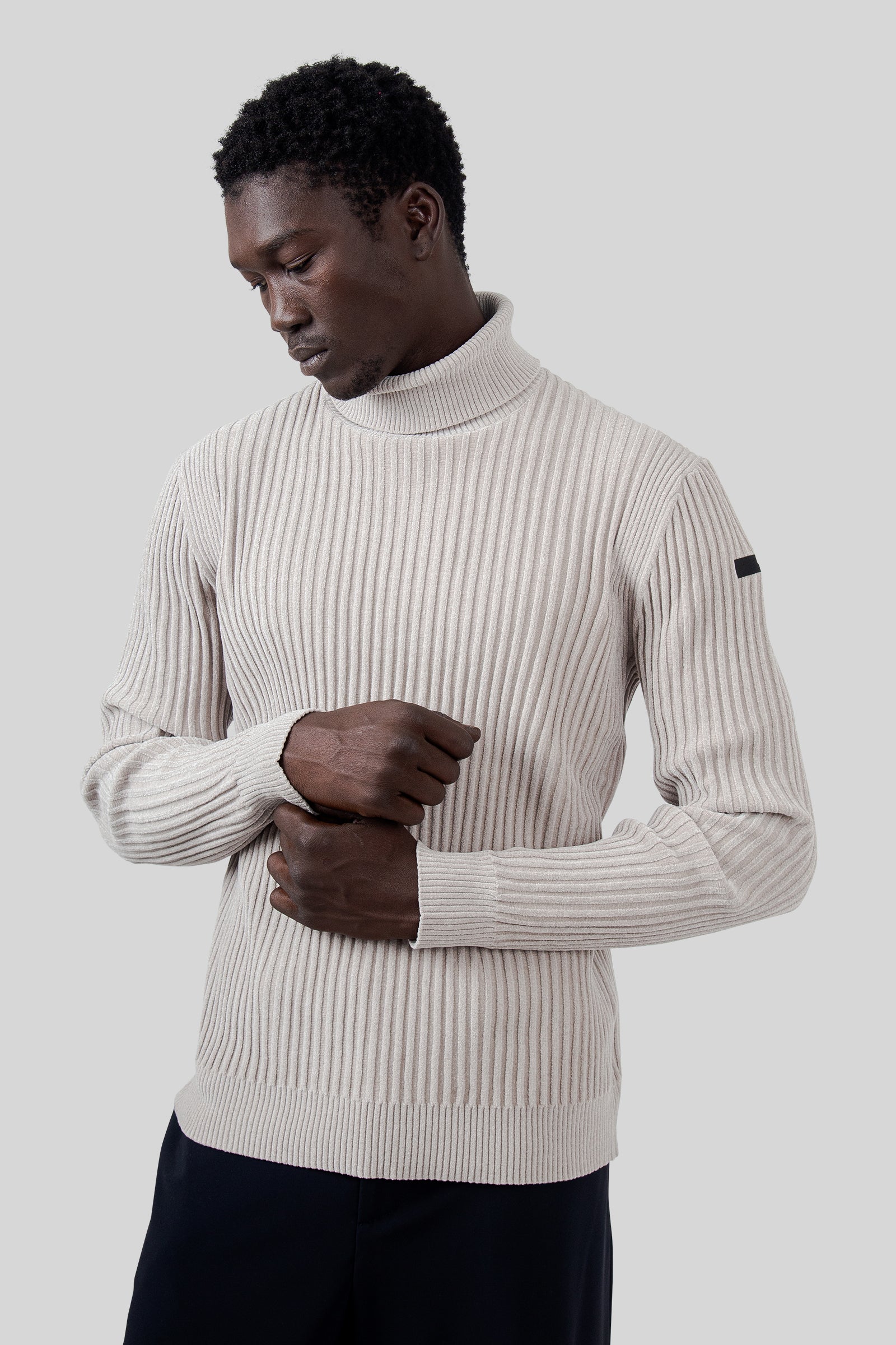 Rrd Velvet Rave Turtleneck Knit Sabbia Uomo - 5