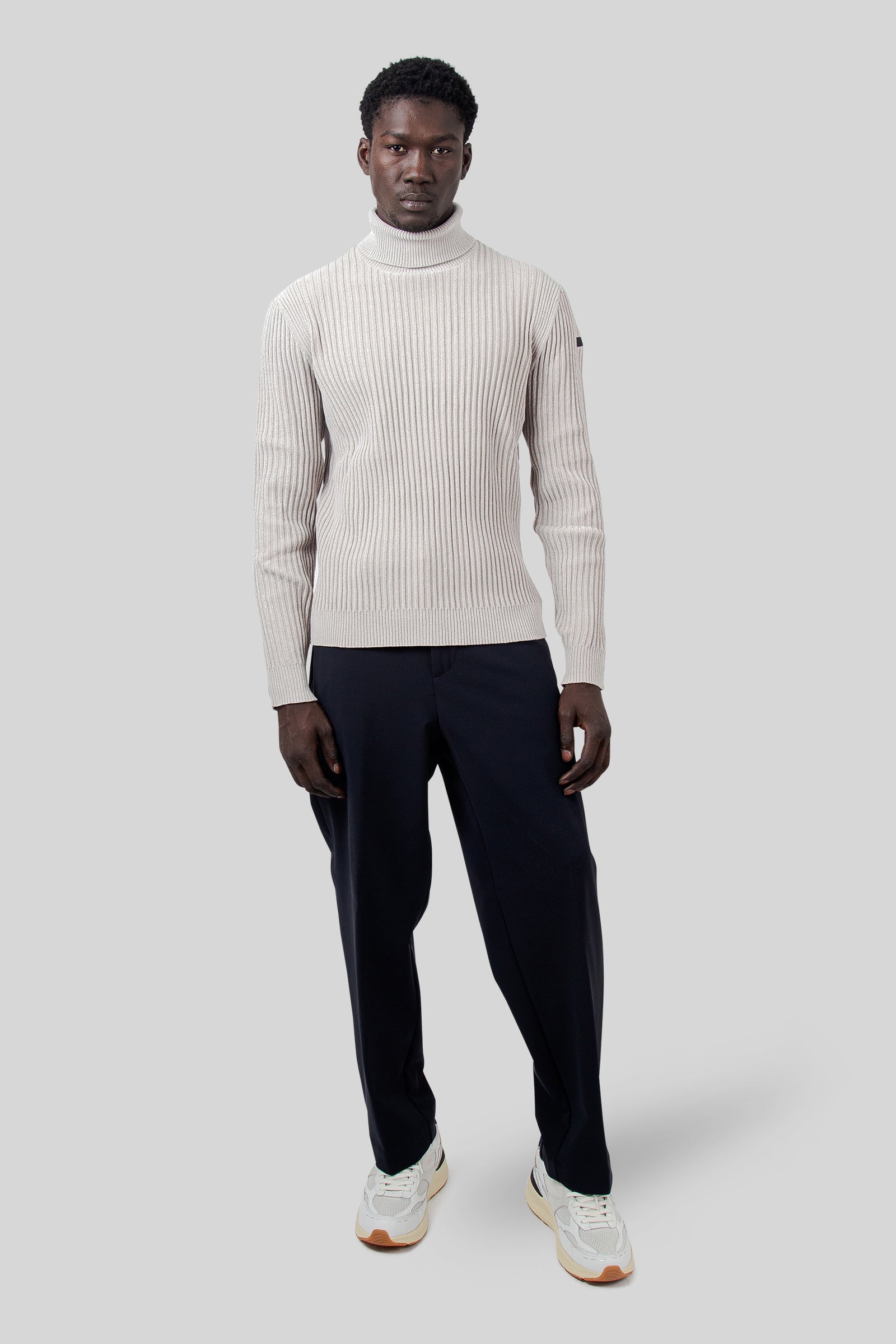 Rrd Velvet Rave Turtleneck Knit Sabbia Uomo - 2