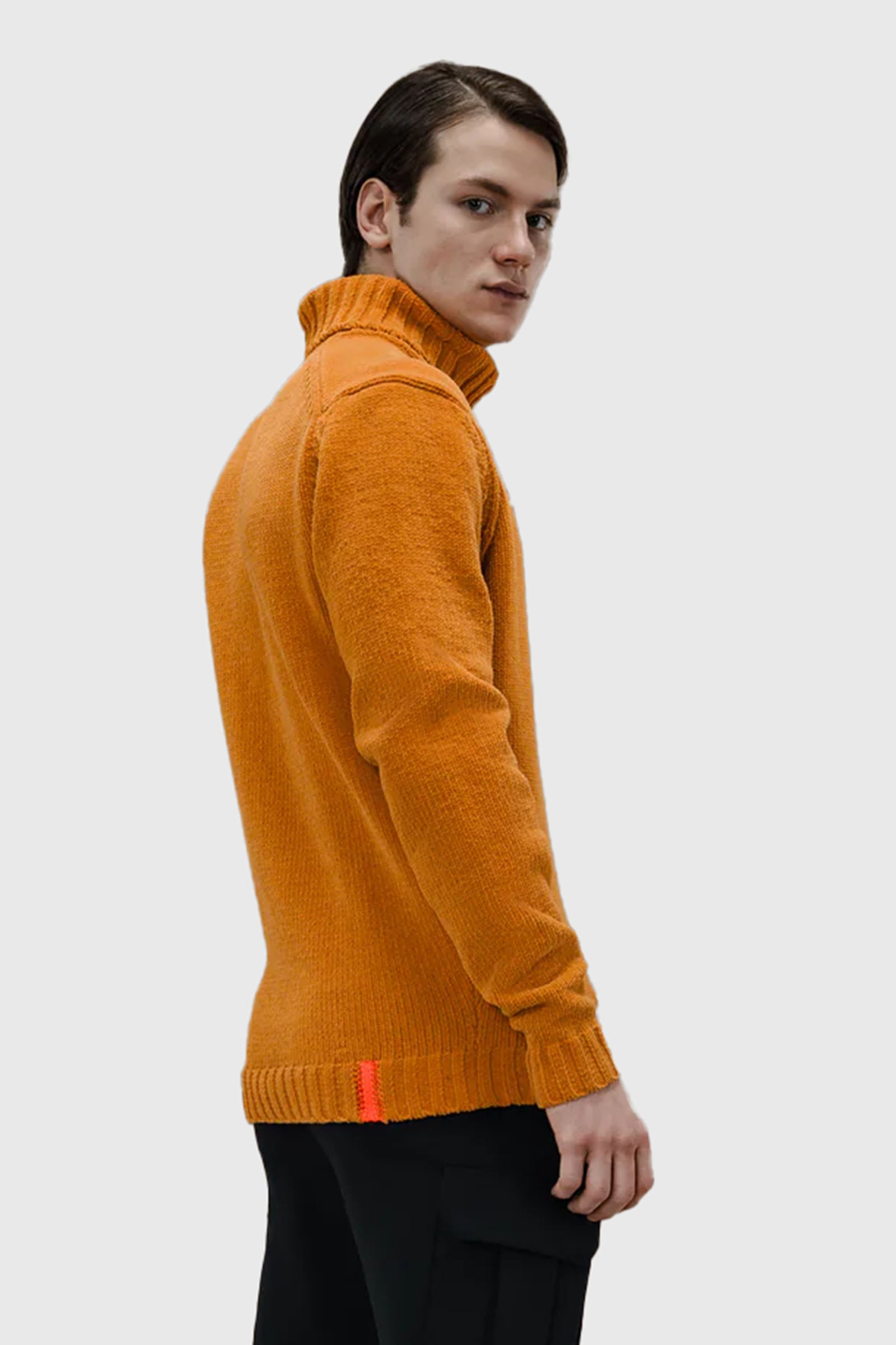 Rrd Cinematt Turtleneck Knit Arancio Uomo - 4