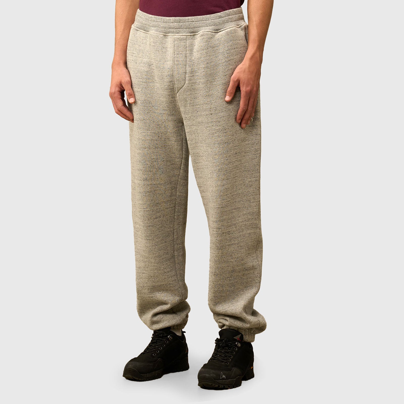 C.p. Company Pantalone Jogging In Melange Japanese Fleece Grigio Melange Uomo - 5