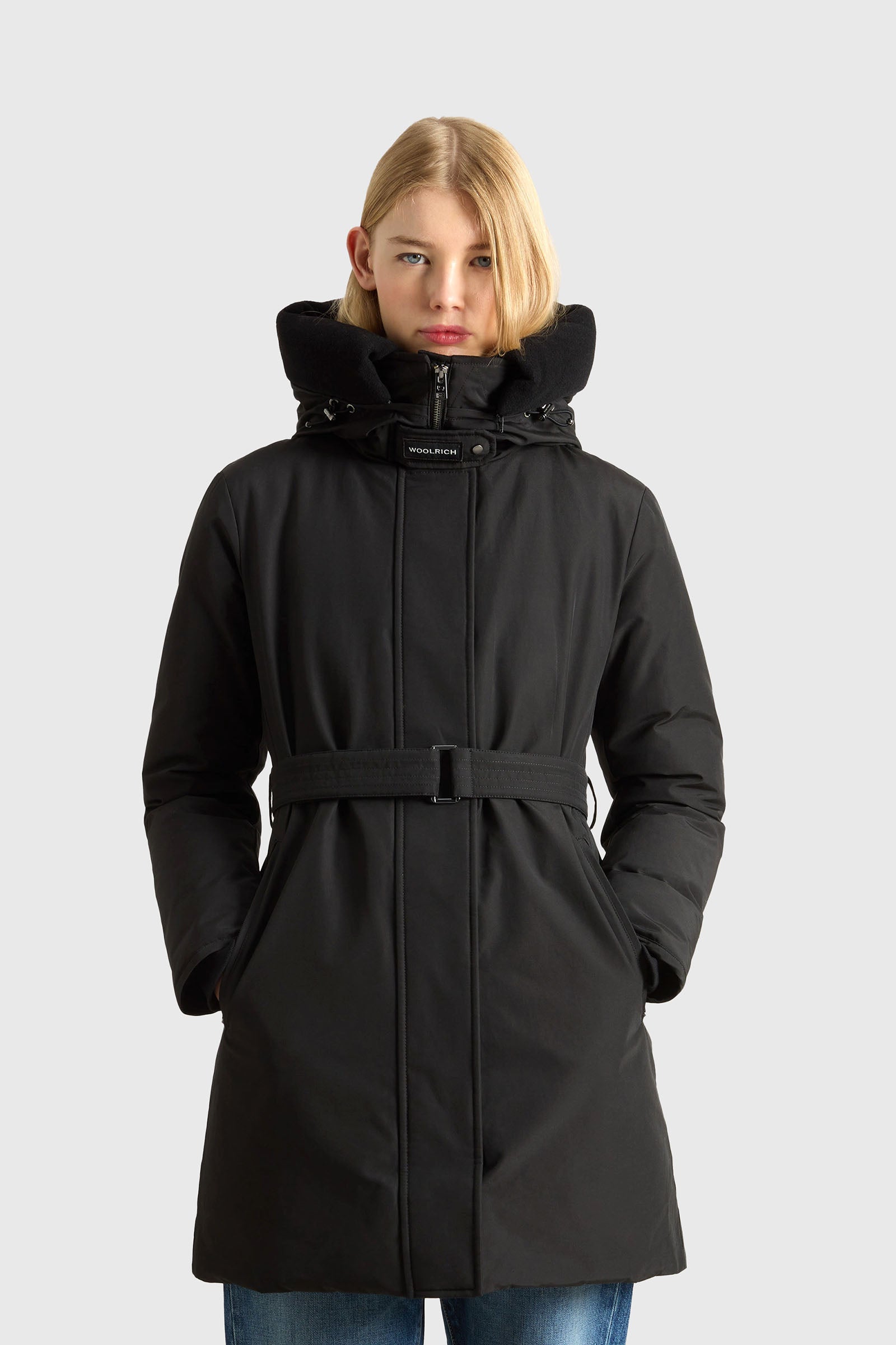 Woolrich Arctic Parka Evolution In Ramar Cloth Nero Donna - 1