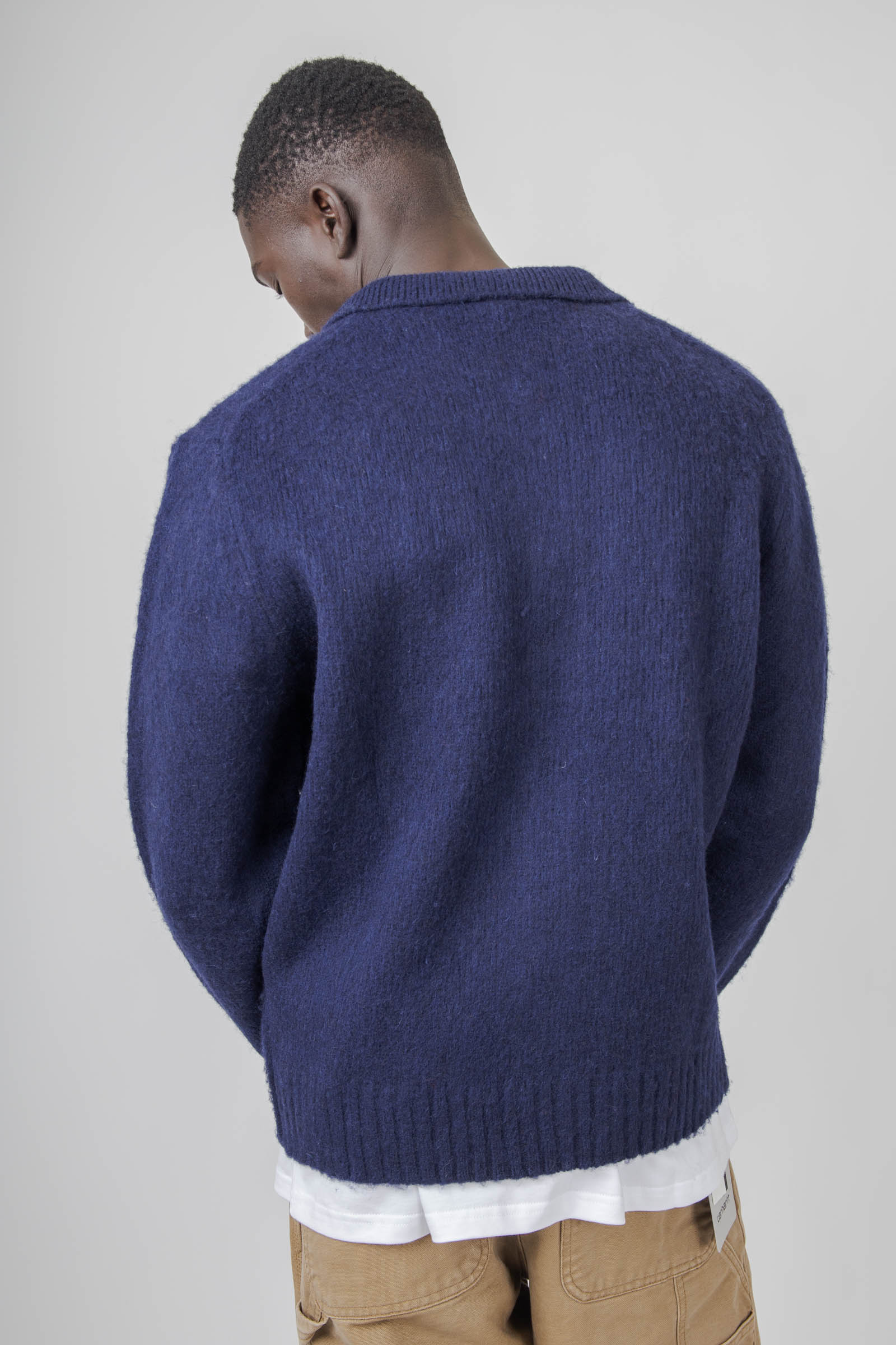 Shetland Wool Shirt Cardigan - 4