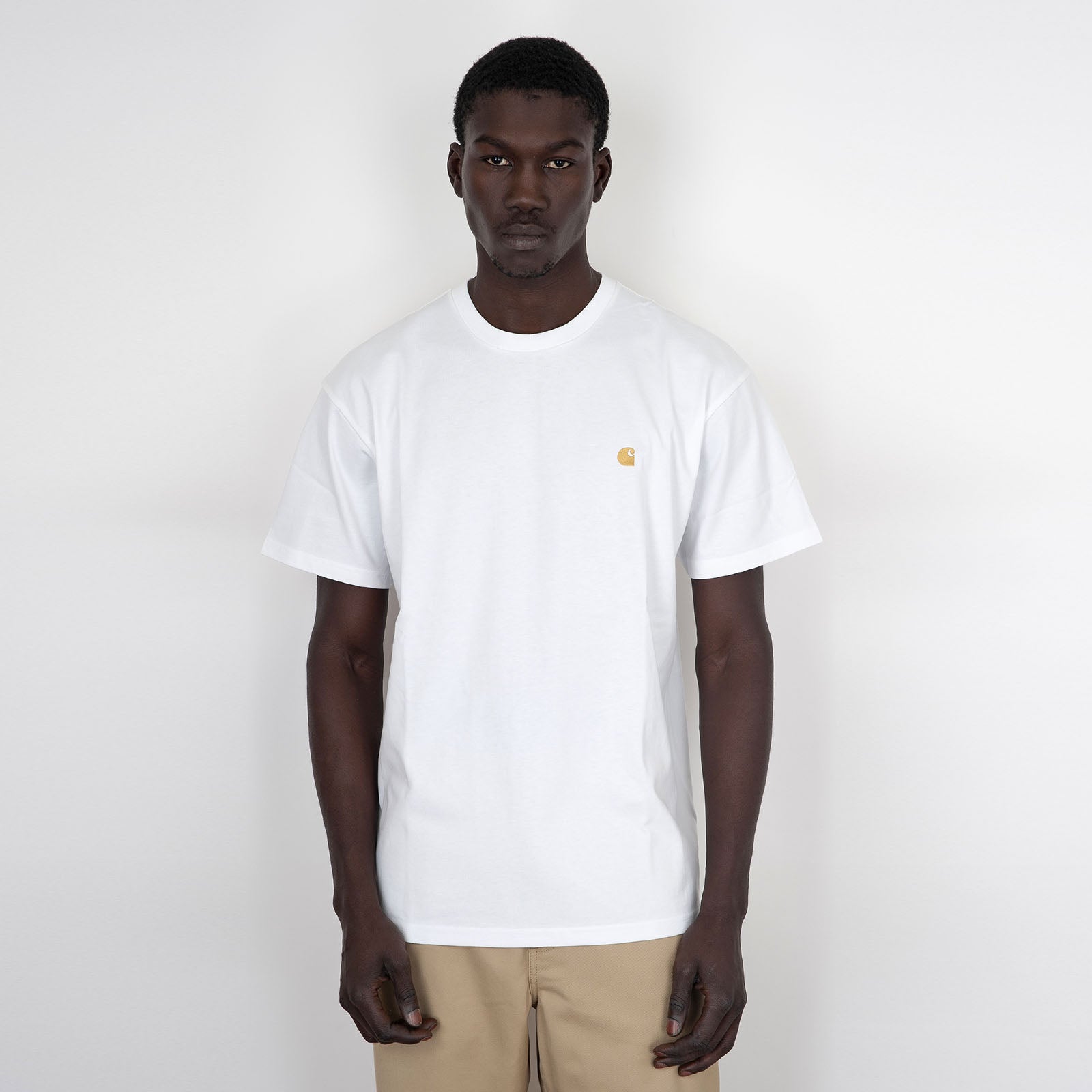 Carhartt Wip T-shirt S/s Chase Bianco Uomo - 7