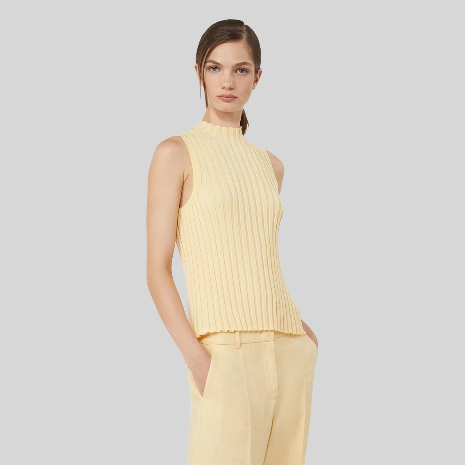 Max Mara Weekend Top Bautta Giallo Donna - 5