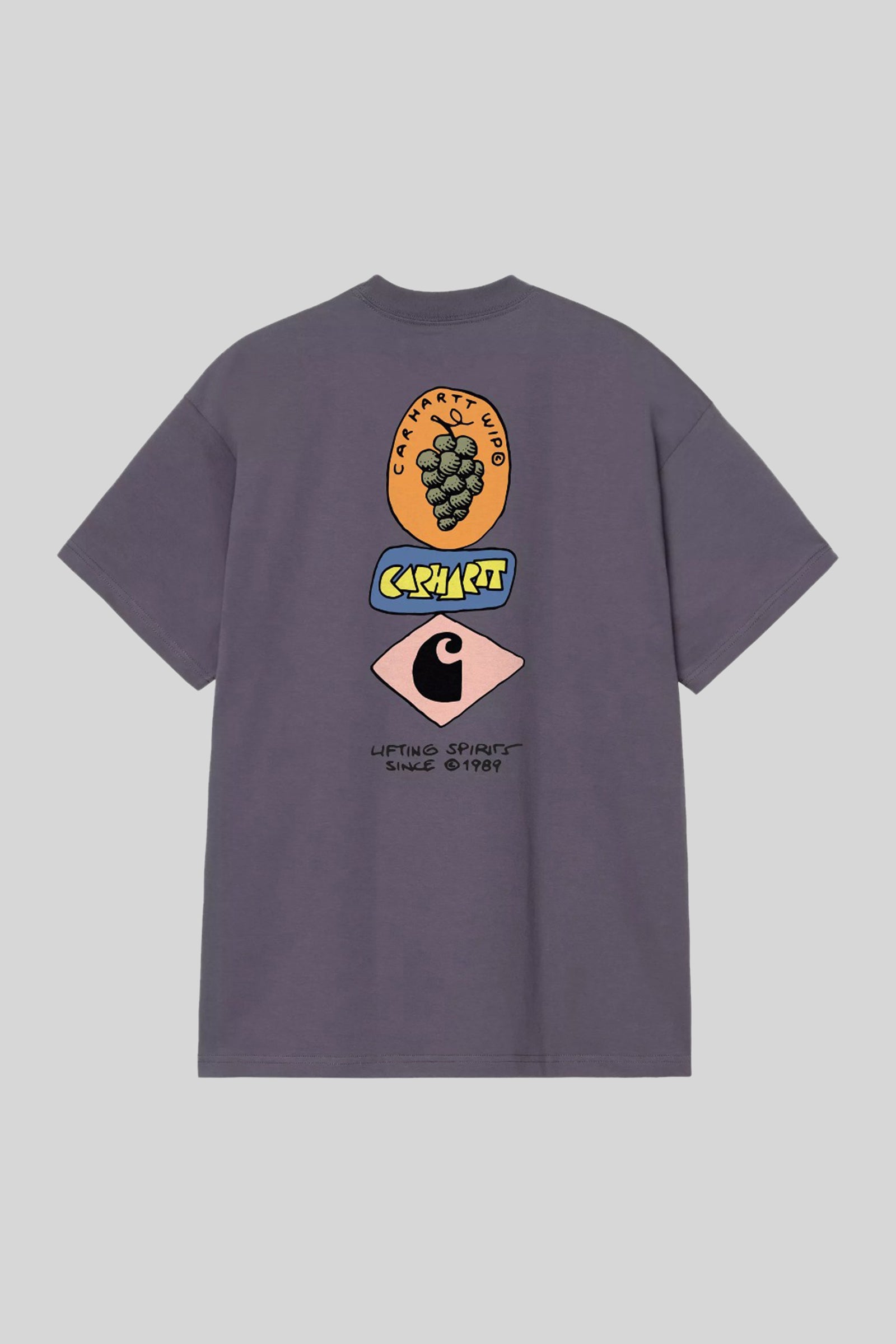 Carhartt Wip S/s Stacked Grapes T-shirt Organic Cotton Viola Uomo - 2