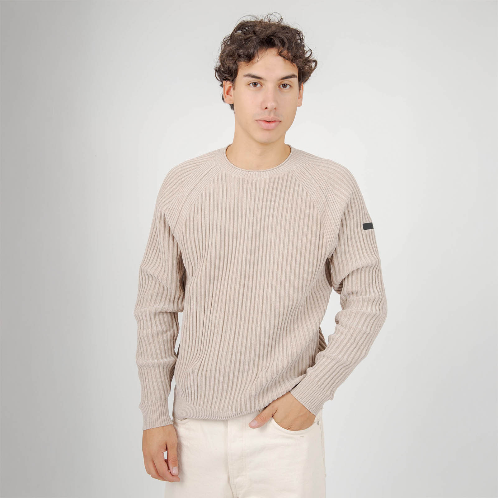 Rrd Maglia Velvet Rave Round Crema Uomo - 6