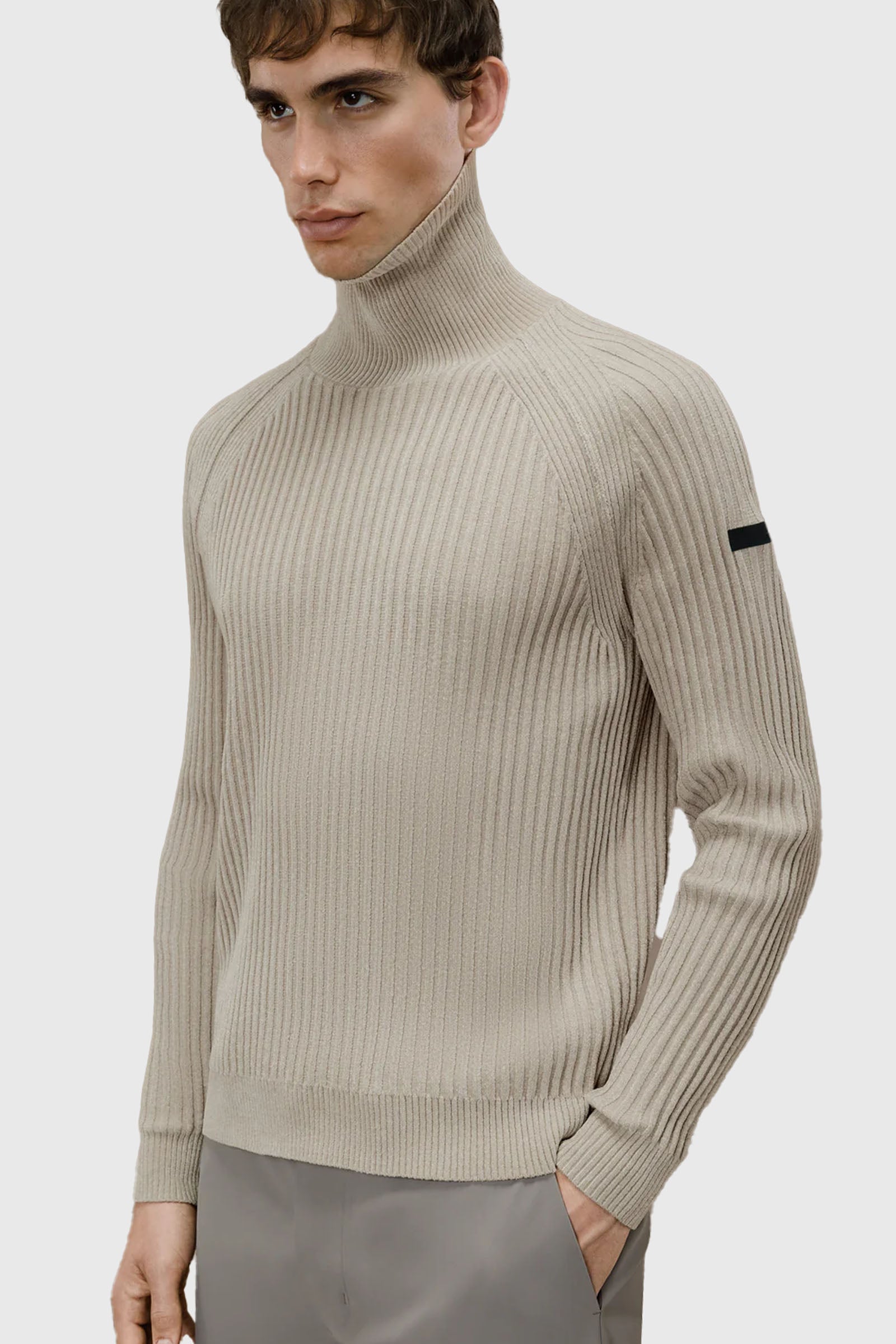 Rrd Maglia Velvet Rave Turtleneck Sabbia Uomo - 1