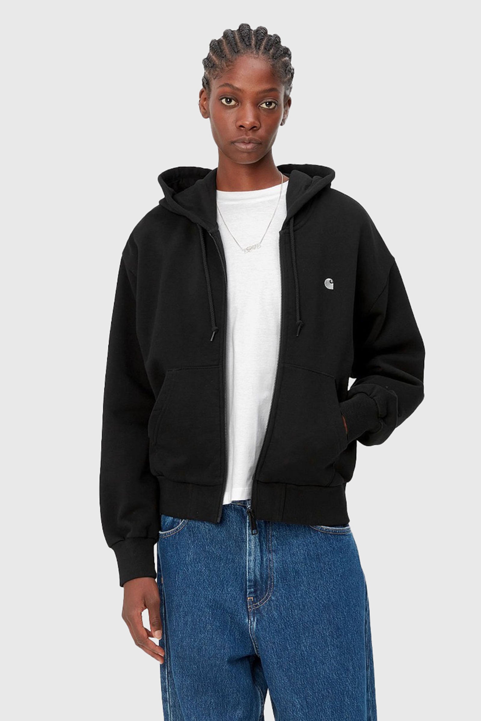 Carhartt Wip W' Hooded Casey Jacket Nero Donna - 1