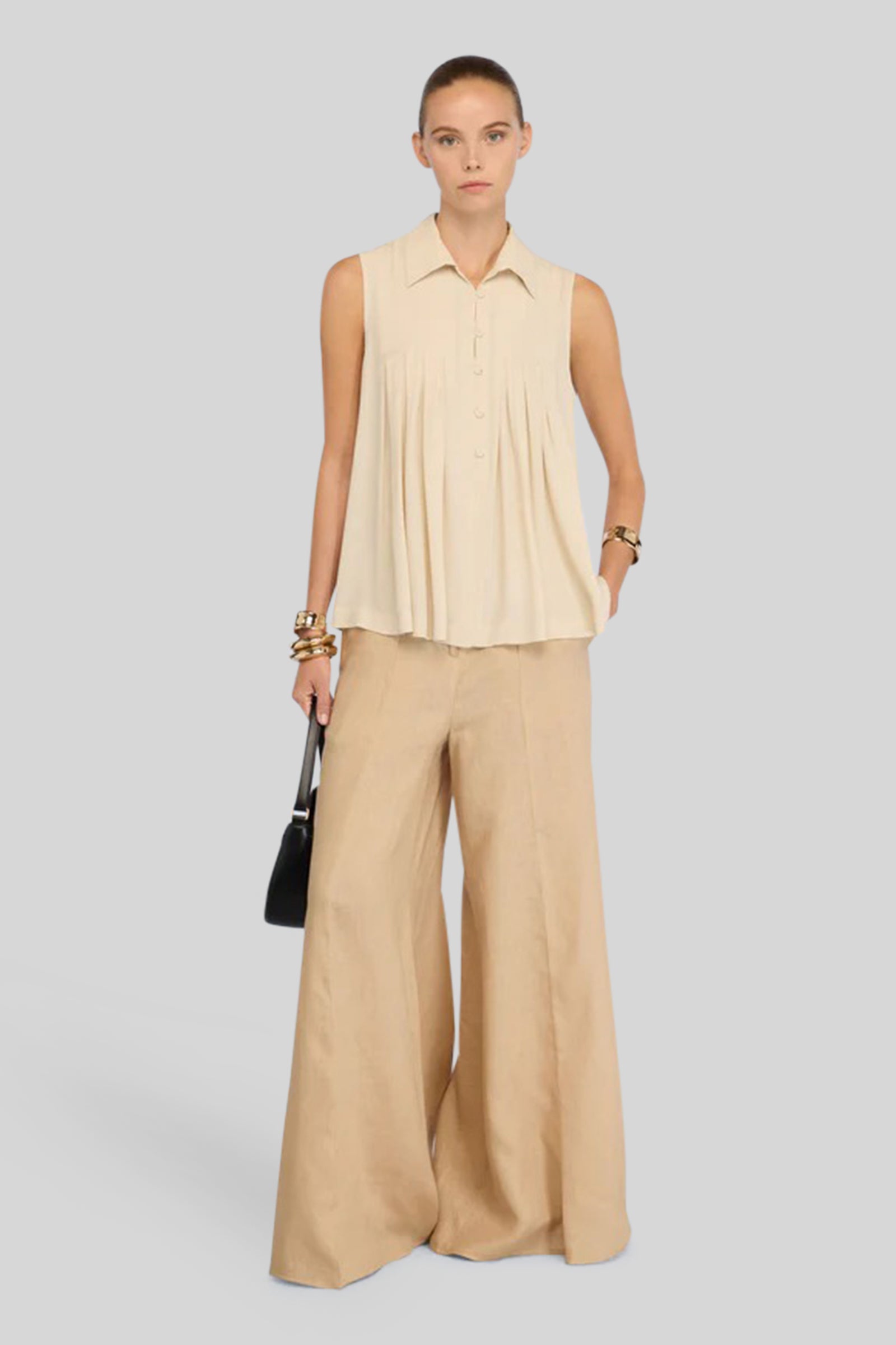 Semicouture Blusa Alysia Gesso Donna - 2