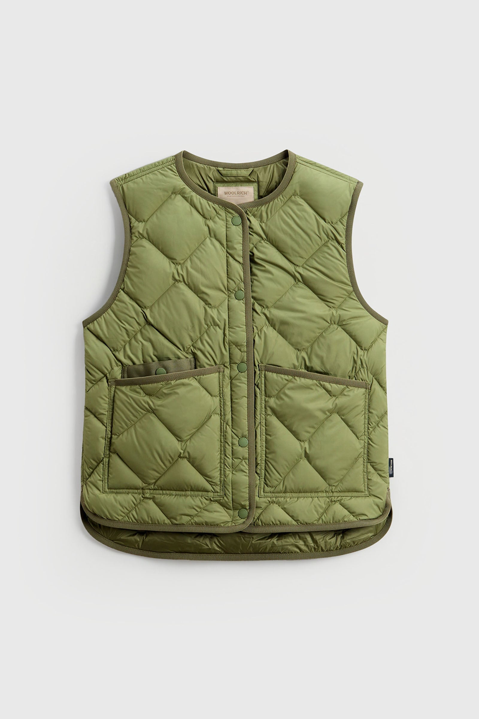 Woolrich Gilet Heritage Verde Donna - 5