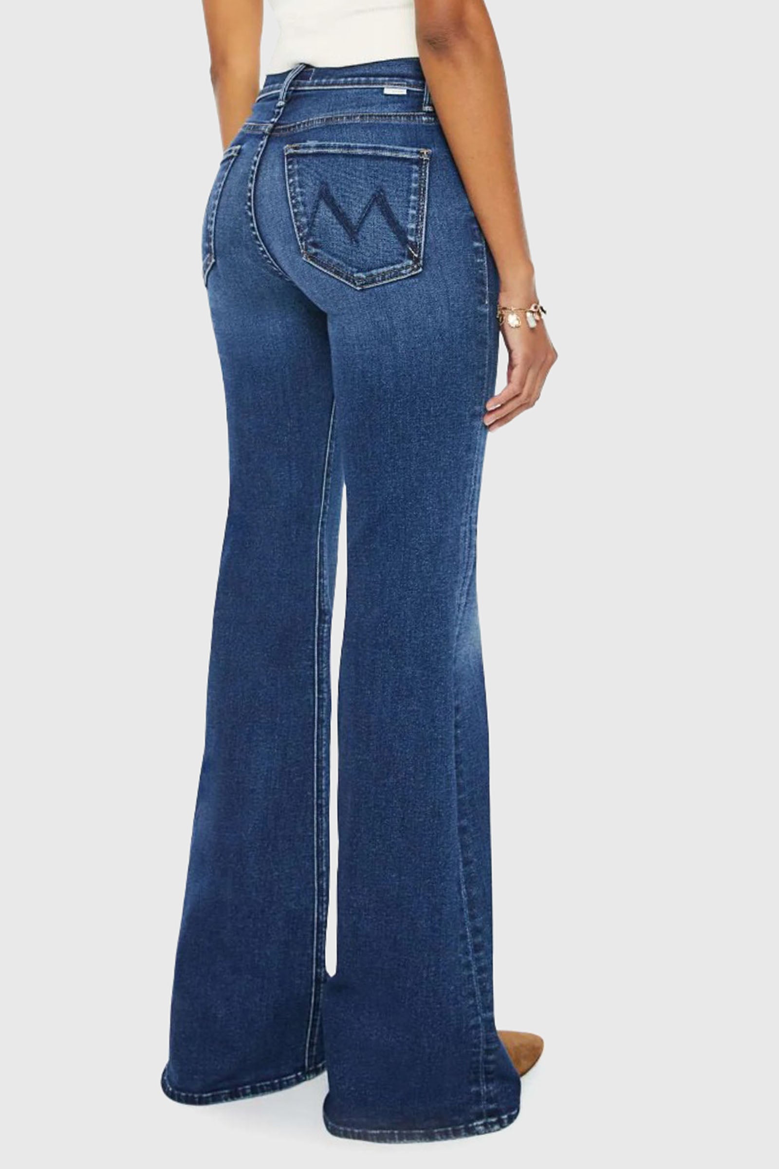 Mother Jeans The Doozy Denim Medio Donna - 3