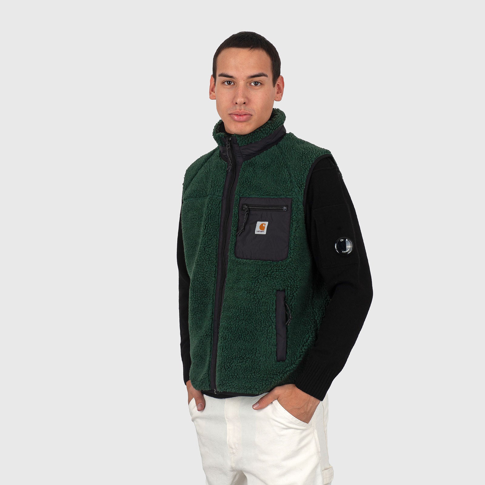 Carhartt Wip Prentis Vest Liner Verde/nero Uomo - 7