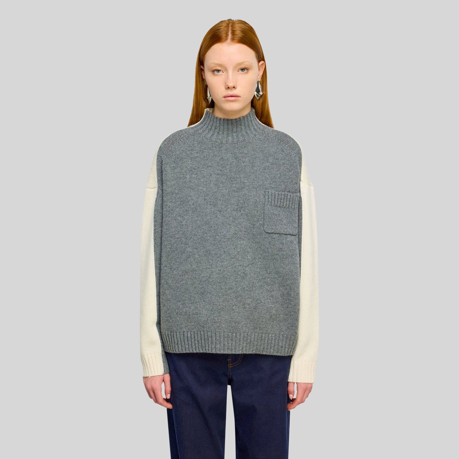 Semicouture Maglia Winnie Grigio/burro Donna - 5