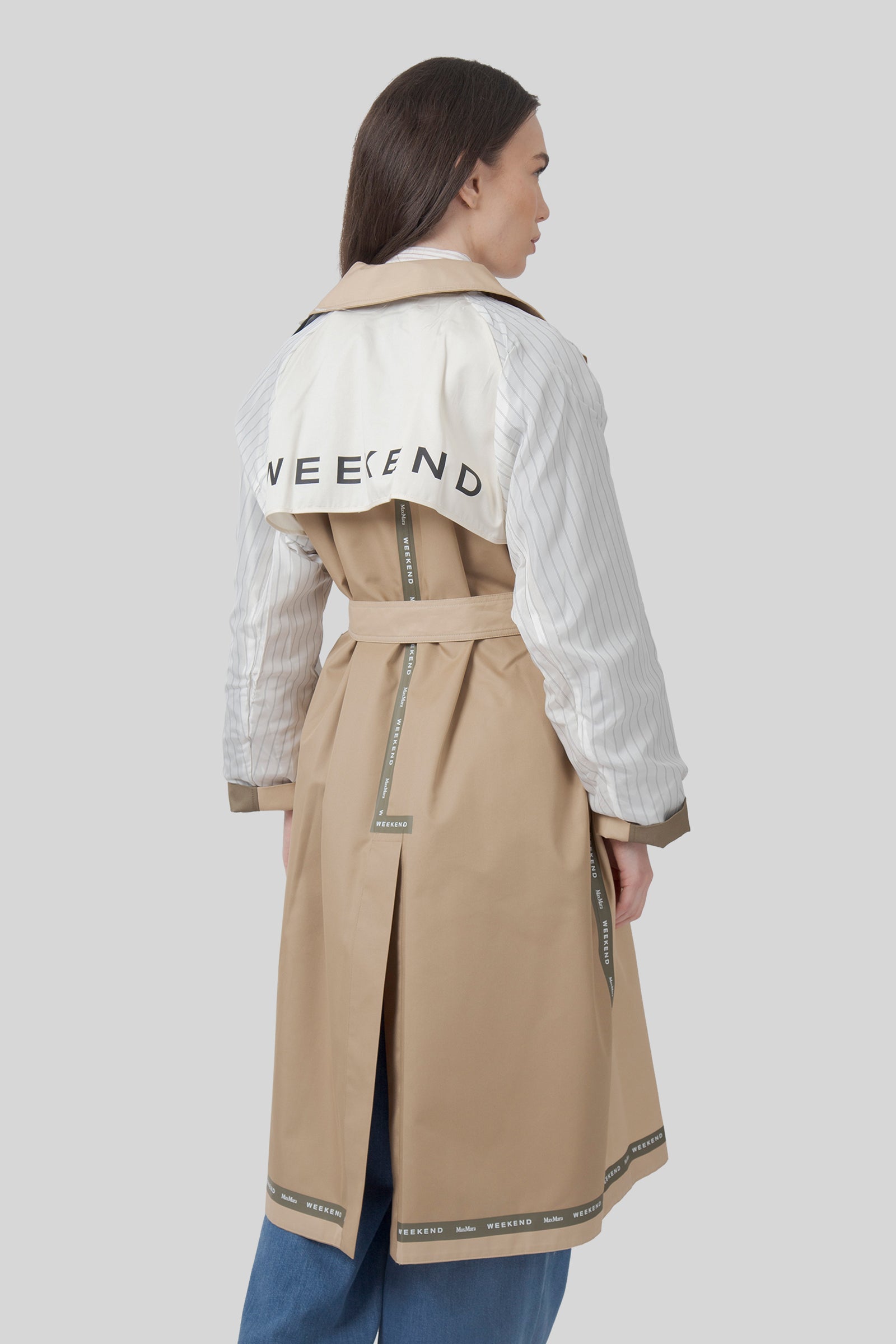 Canasta Reversible Trench Coat In Water-repellent Gabardine - 9