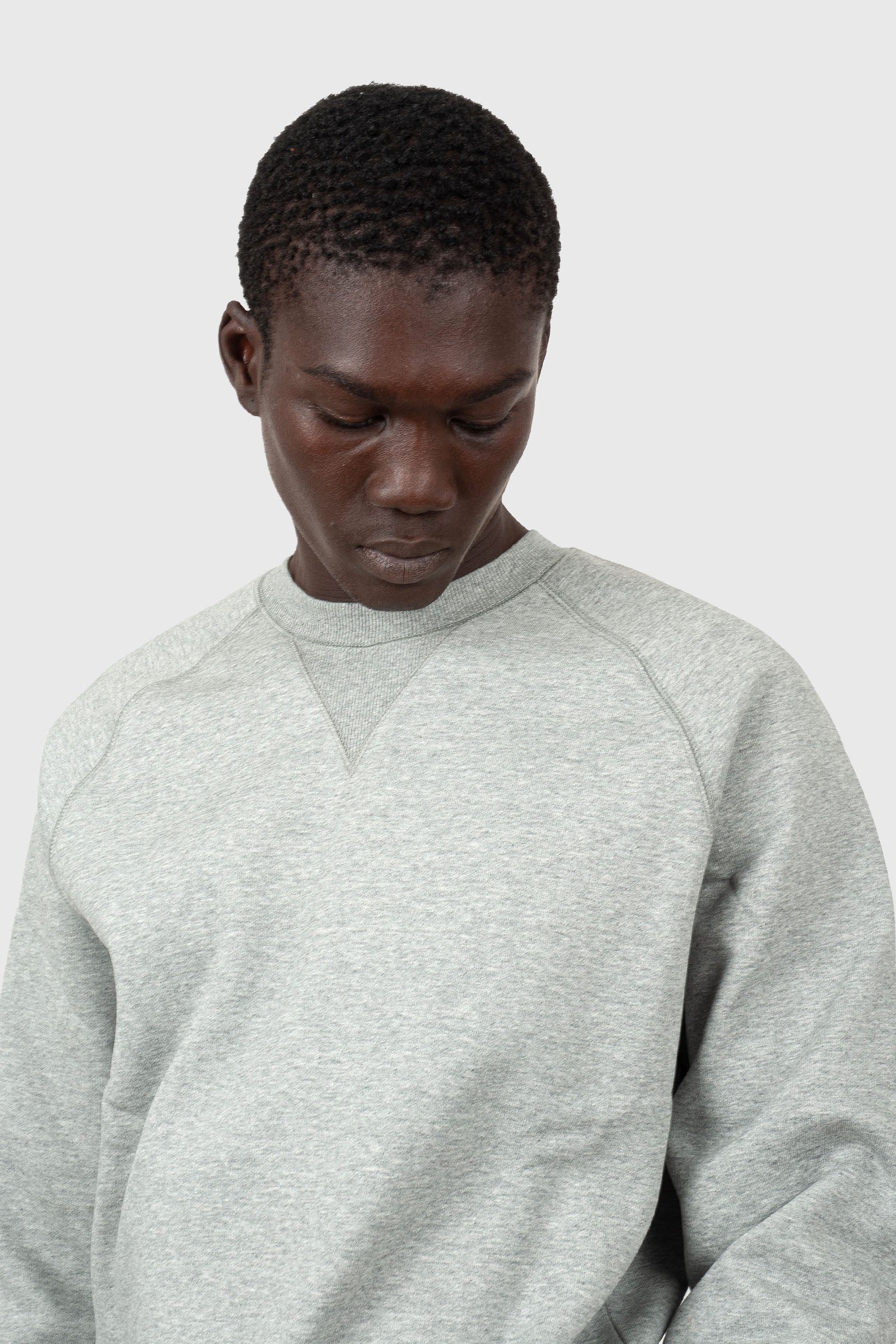 Carhartt Wip Chase Sweatshirt Grigio Chiaro Uomo - 5