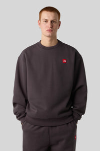 The North Face Felpa Girocollo Red Box Antracite Uomo the north face