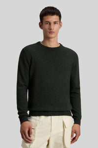 Woolrich Maglia Girocollo Lambswool Verde Uomo woolrich