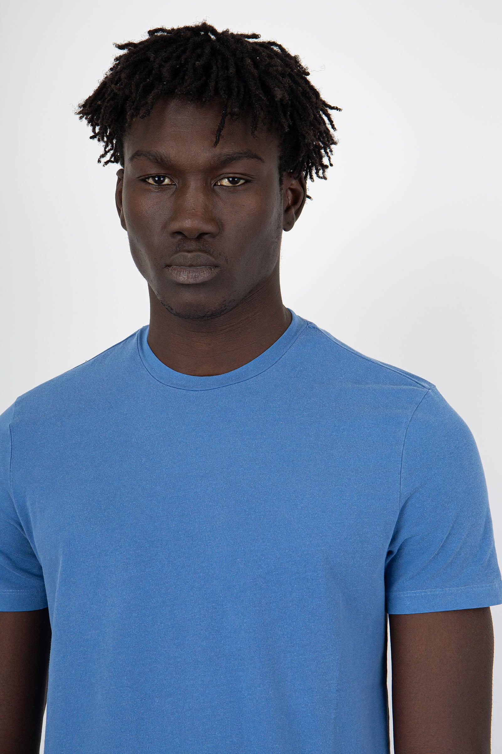 Majestic Filatures Harold T-Shirt in China Blue Cotton - 2