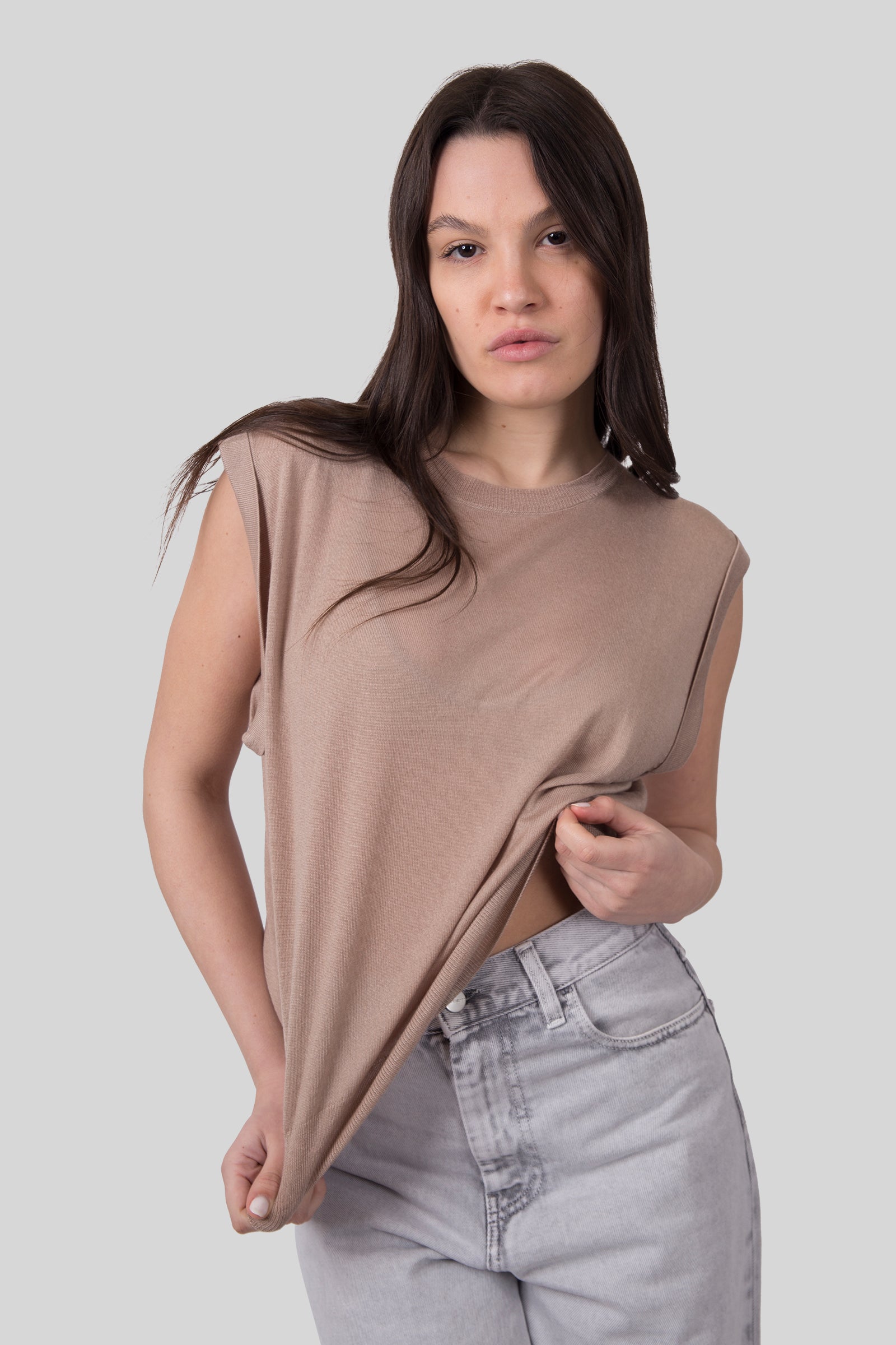 Absolut Cashmere Maglia Naomi Taupe Donna - 1