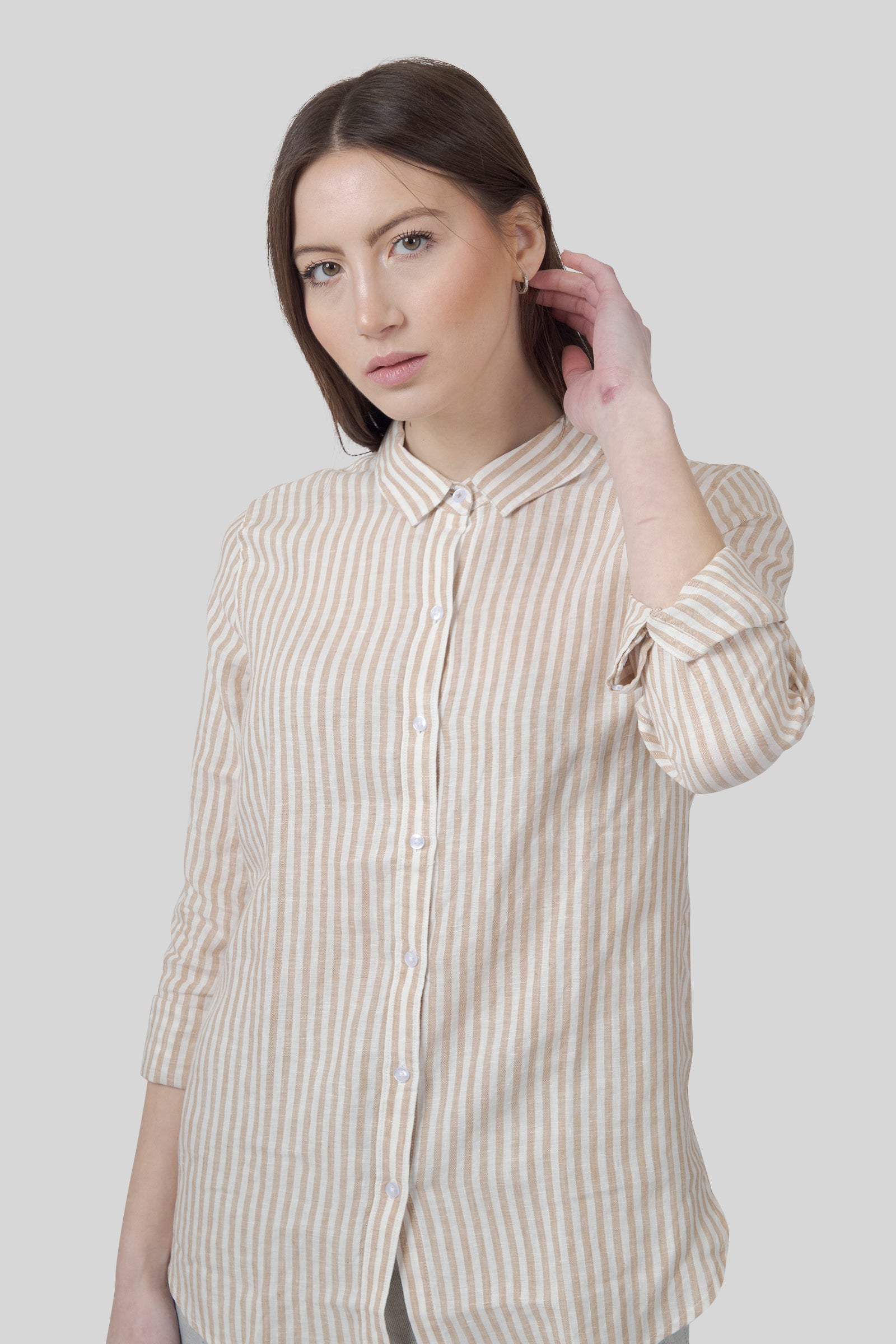 Barbour Camicia Marine Bianco/cipria Donna - 1