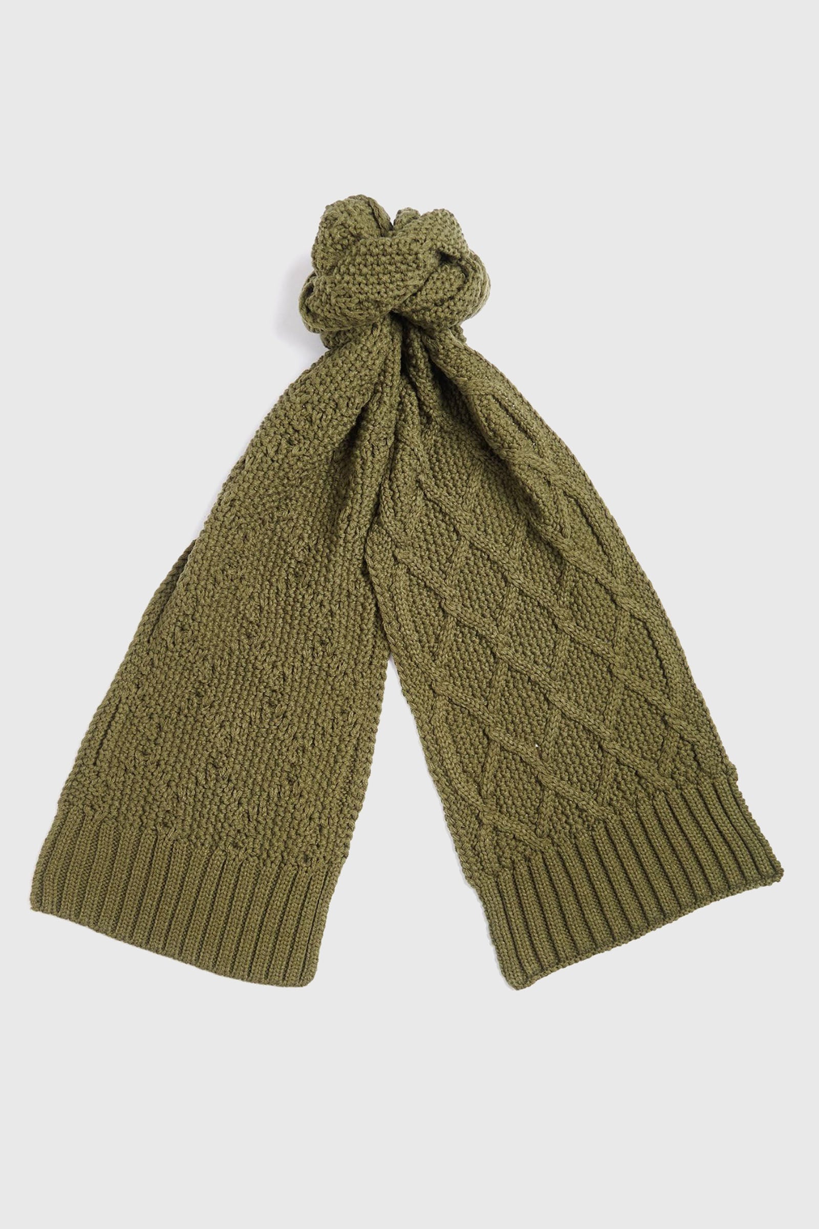 Barbour Ridley Beanie & Scarf Gift Set Verde Oliva Donna - 5